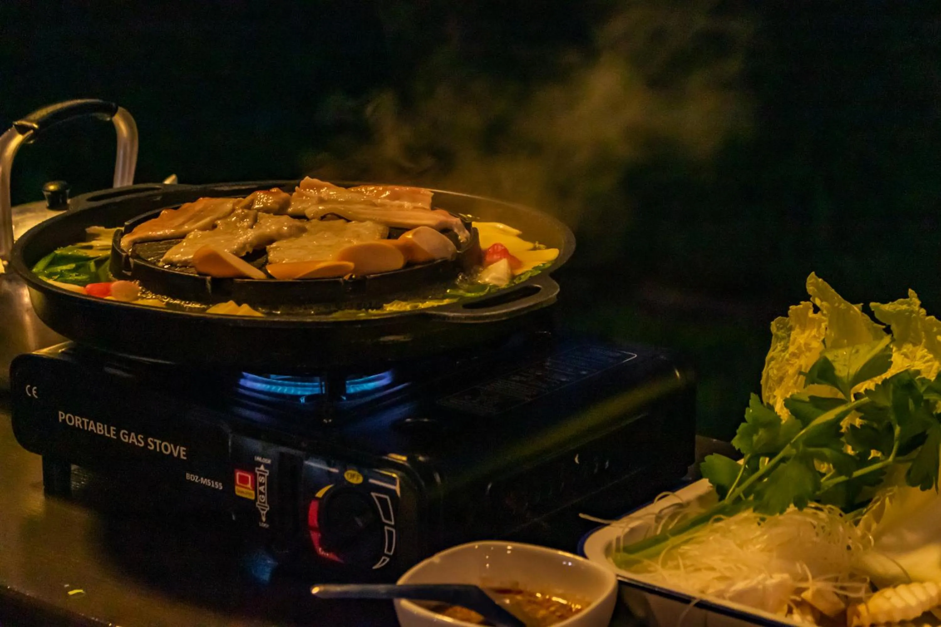 BBQ facilities in Sangthong Resort at Chiang Klang