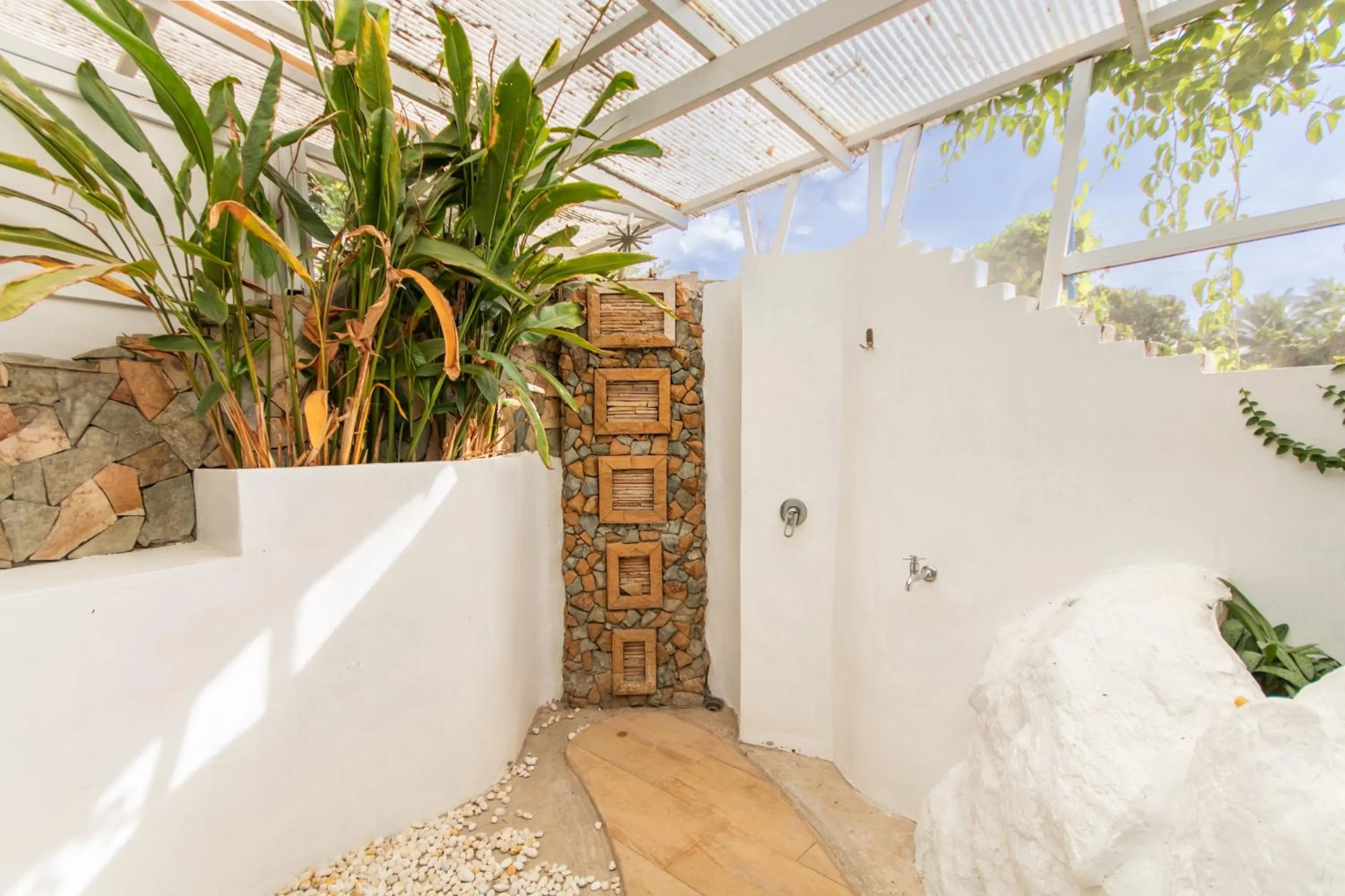 Garden in Sangthong Resort at Chiang Klang