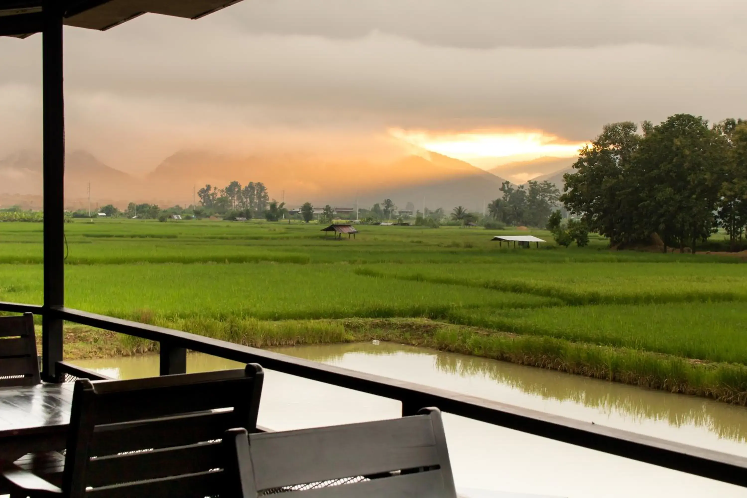 Mountain view in Sangthong Resort at Chiang Klang Mountain view in Sangthong Resort at Chiang Klang