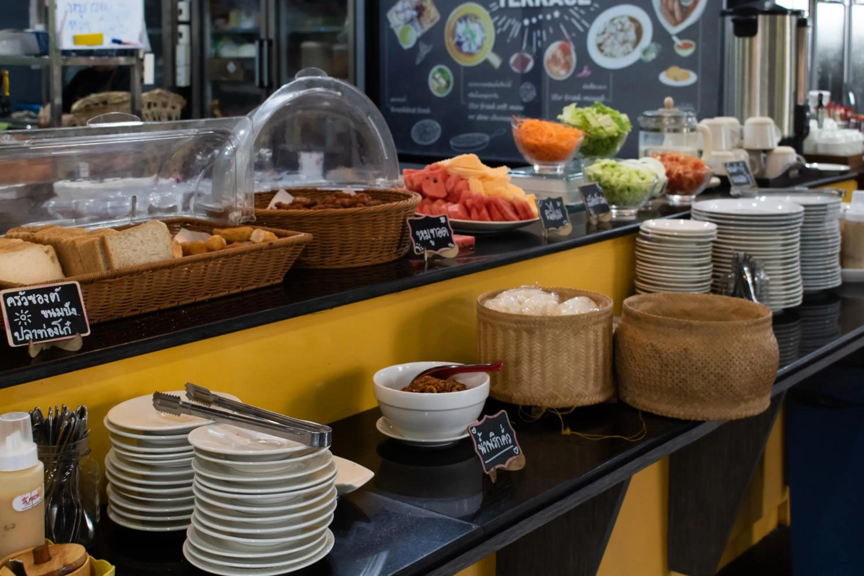 Breakfast in Sangthong Resort at Chiang Klang