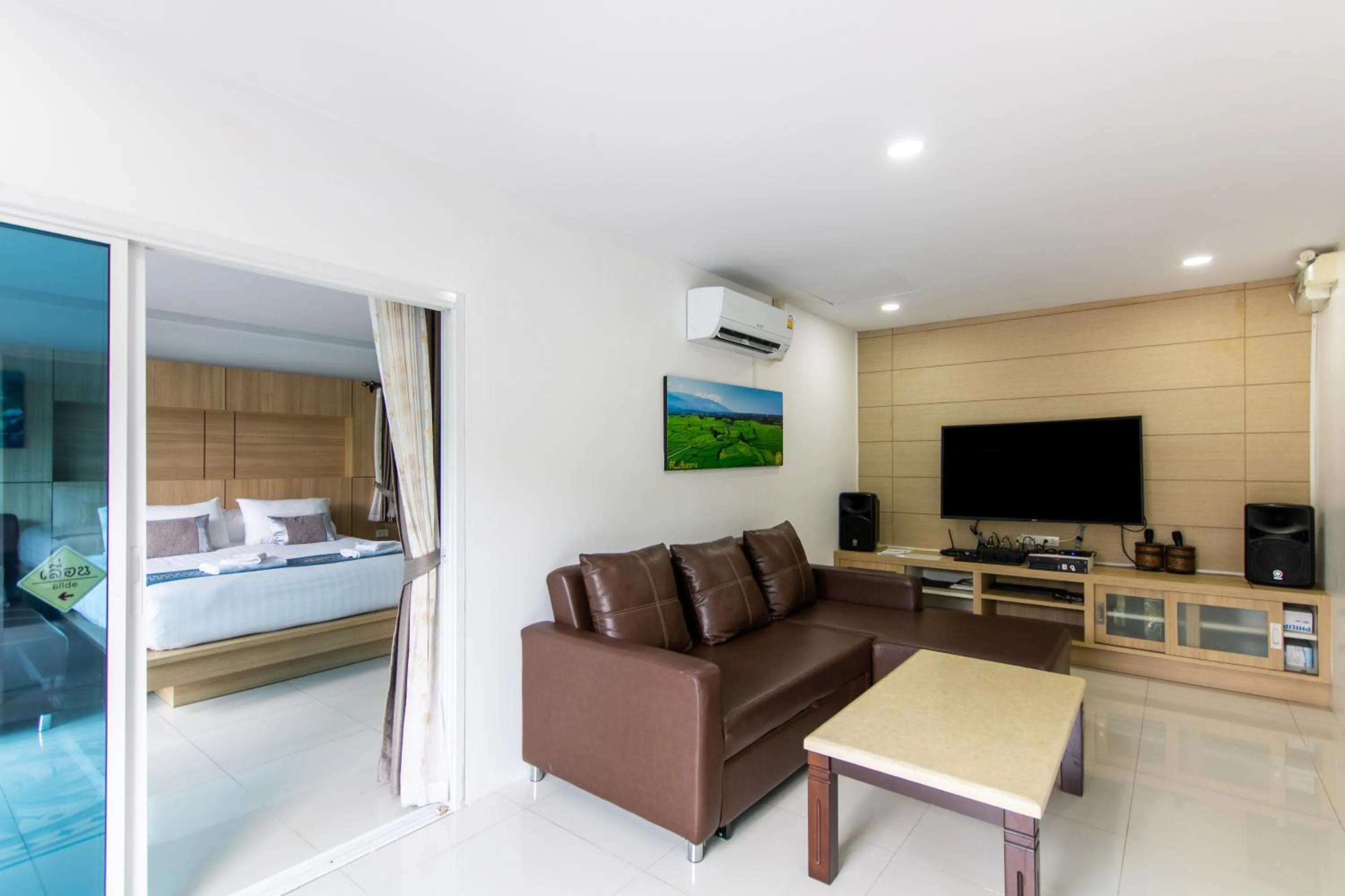 Living room in Sangthong Resort at Chiang Klang