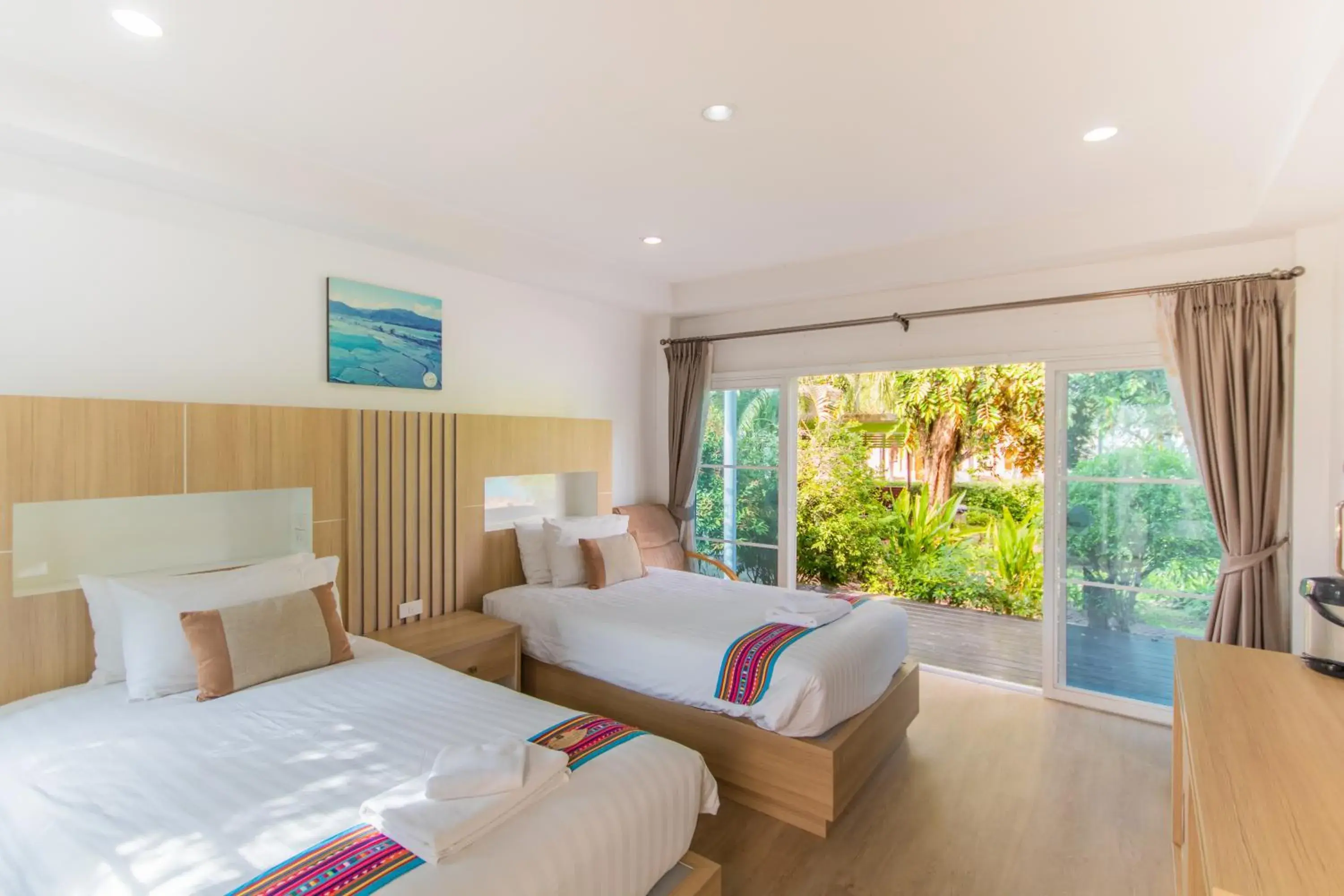 Bedroom, Bed in Sangthong Resort at Chiang Klang Bedroom, Bed in Sangthong Resort at Chiang Klang