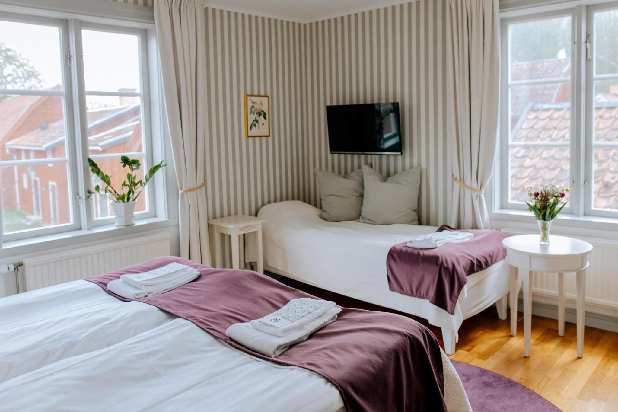 Bed in Hilma Winblads Bed & Breakfast