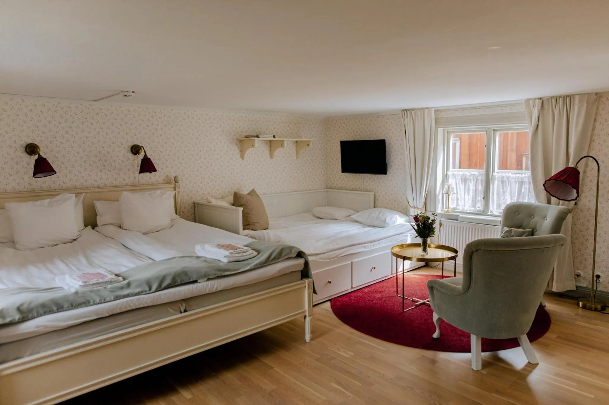 Bed in Hilma Winblads Bed & Breakfast