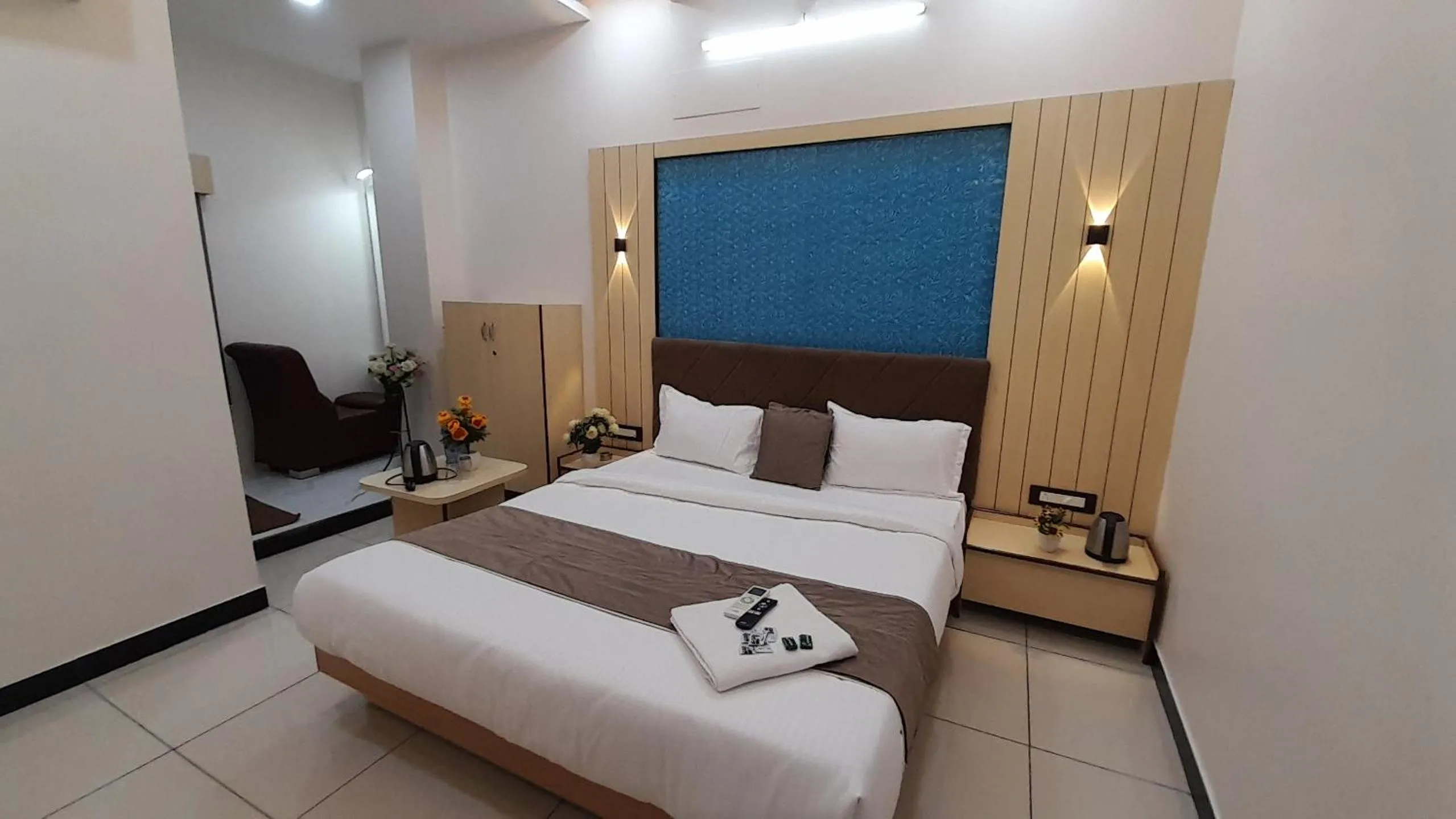 Bed in Hotel Sun Palace