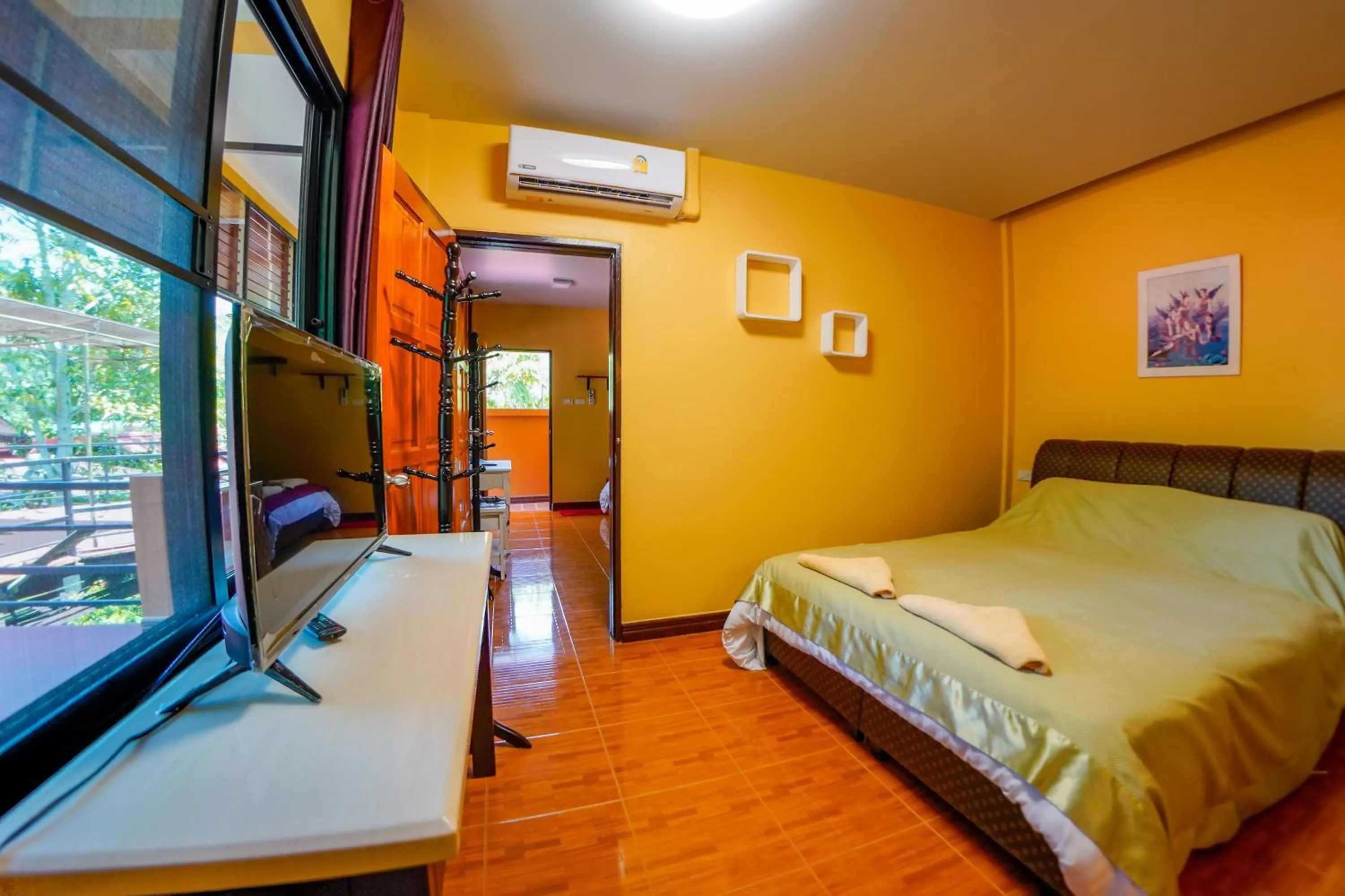 Bed in Happy Garden Resort Betong