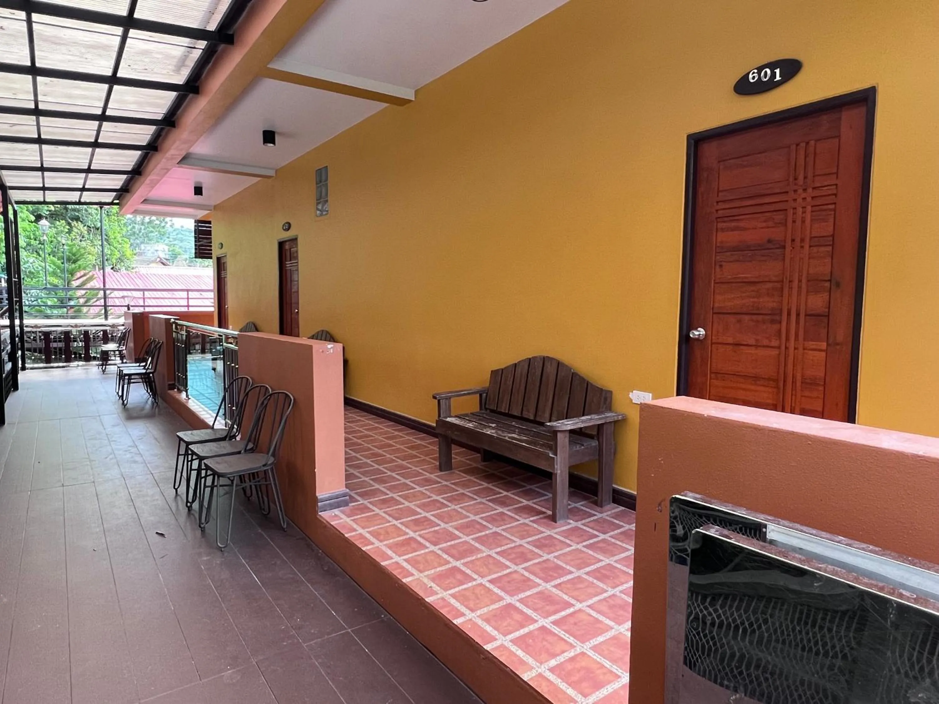 Balcony/Terrace in Happy Garden Resort Betong
