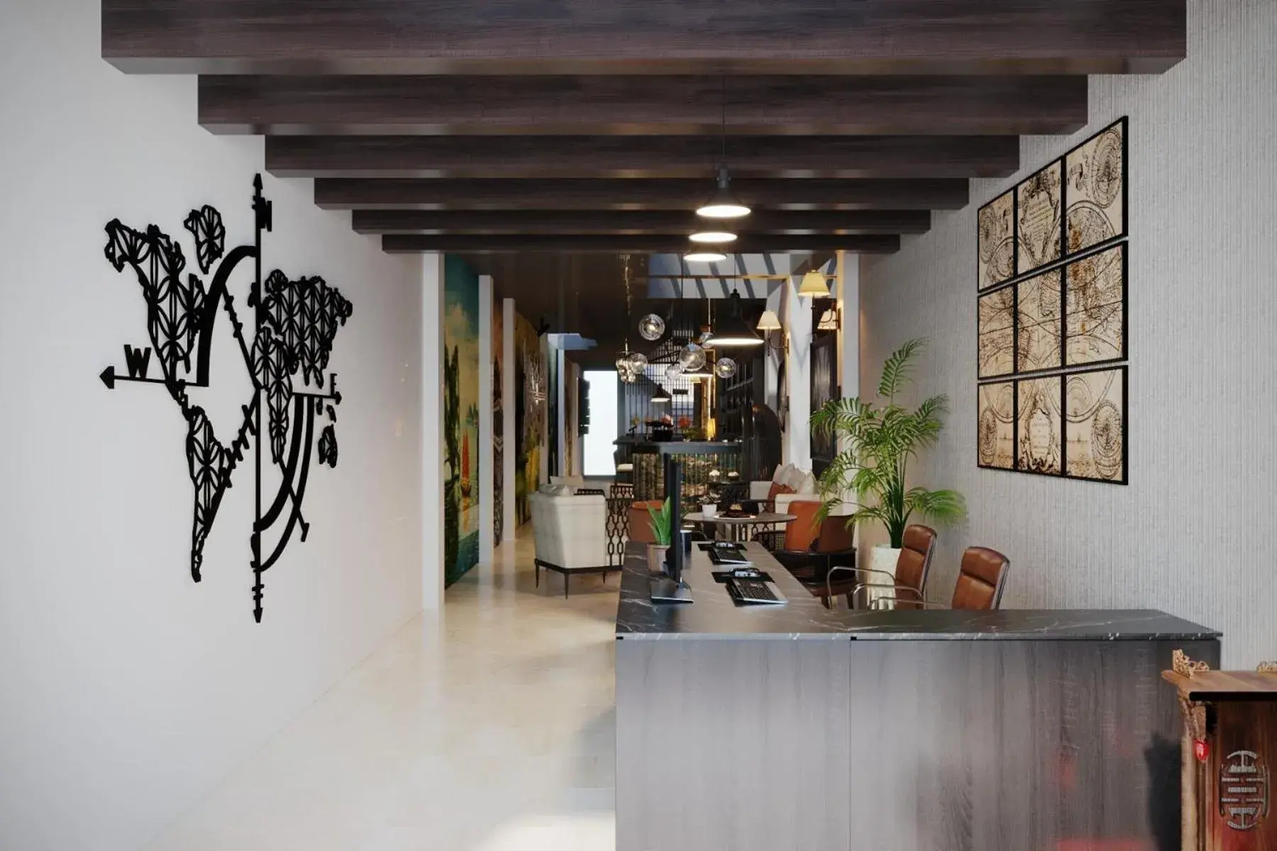 Lobby or reception in Awesome Hanoi Hostel Lobby or reception in Awesome Hanoi Hostel