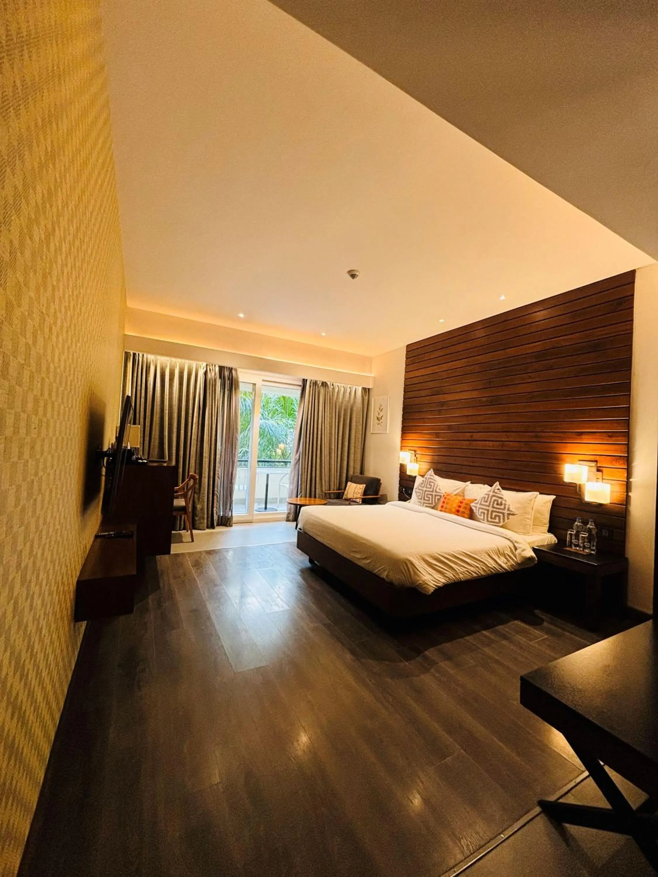 Photo of the whole room, Bed in The Golkonda Resort and Spa