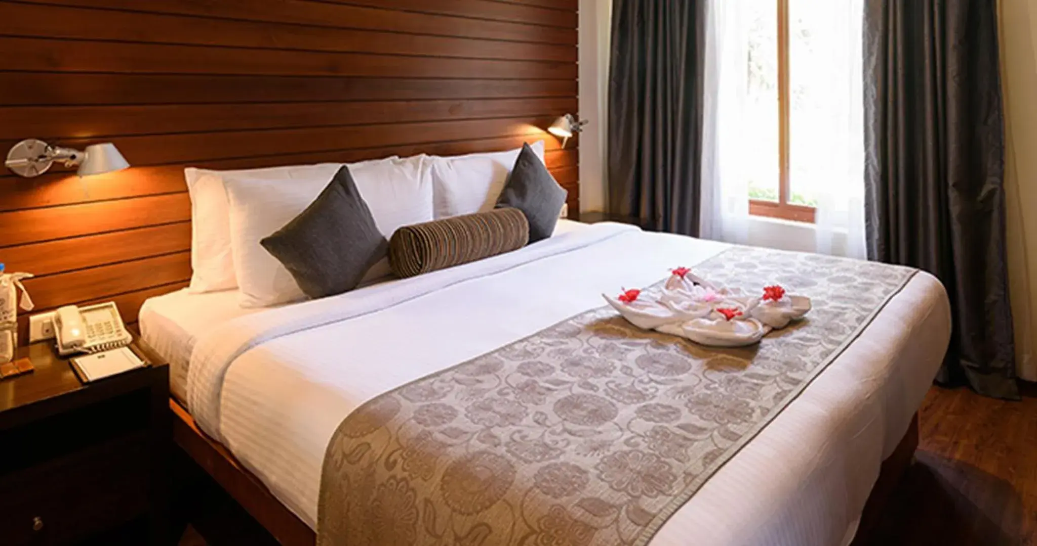 Green Wood Villa with Early check-in and late check out 2hrs (Subject to availability) 15% discount on Food & Beverage served at Mist. INR 500 credit on Spa. Enjoy Happy Hours with 2+1 offer on Alcoholic Beverages or Soft Beverages in The Golkonda Resort and Spa Green Wood Villa with Early check-in and late check out 2hrs (Subject to availability) 15% discount on Food & Beverage served at Mist. INR 500 credit on Spa. Enjoy Happy Hours with 2+1 offer on Alcoholic Beverages or Soft Beverages in The Golkonda Resort and Spa