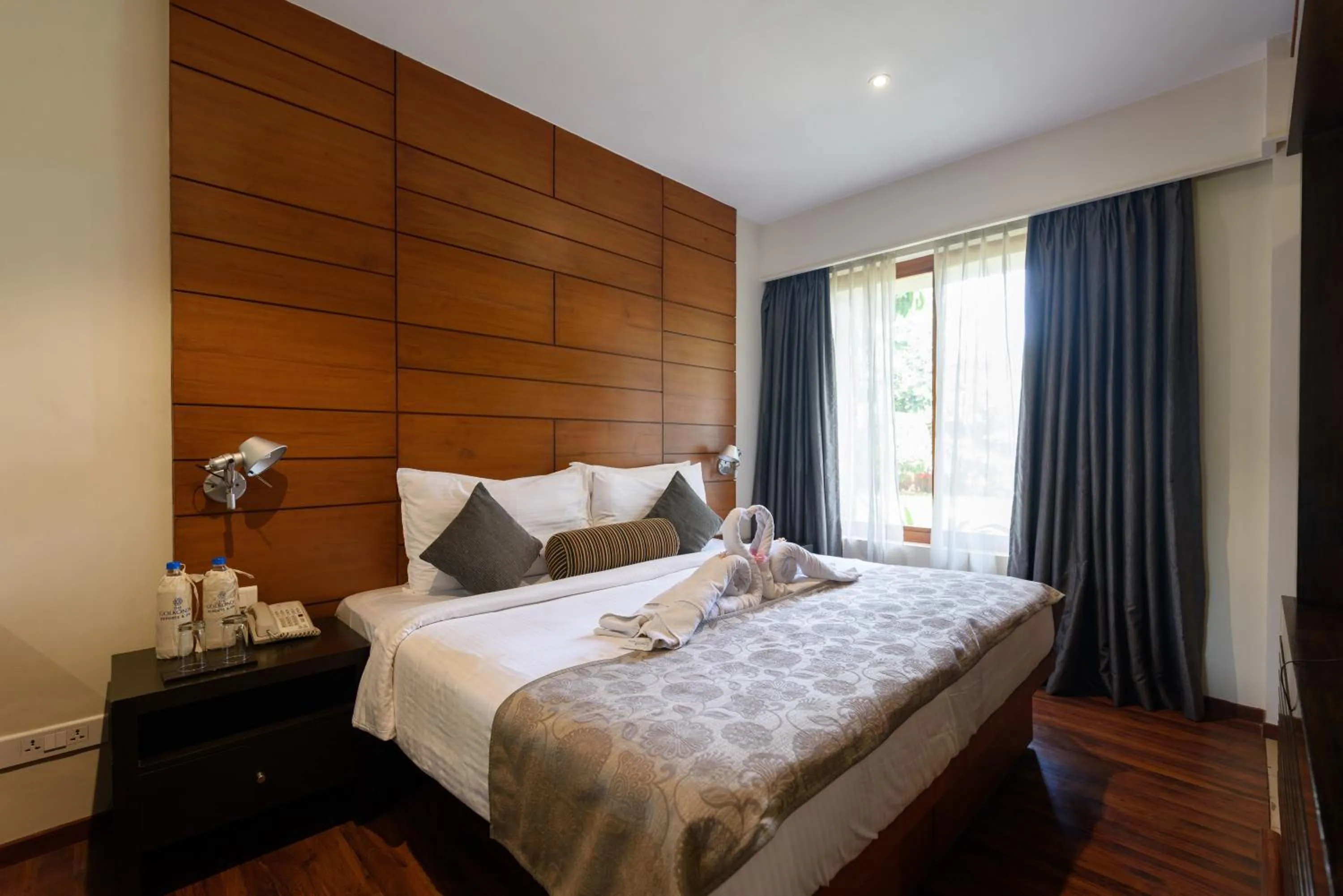 Bed in The Golkonda Resort and Spa