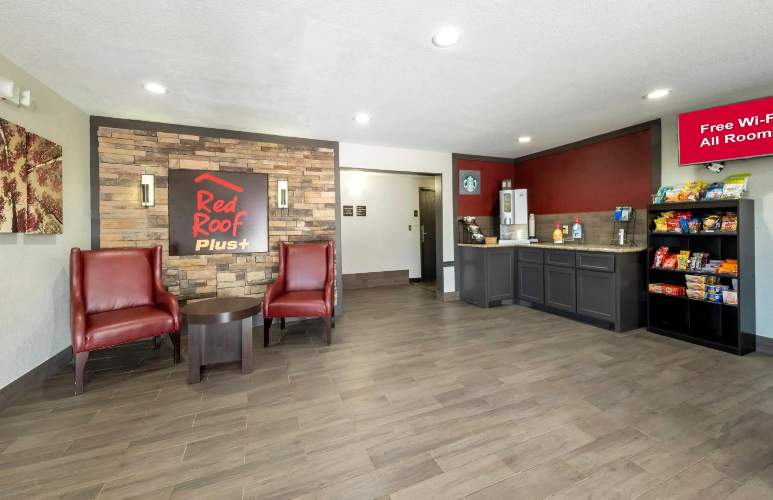 Lobby or reception in Red Roof Inn PLUS+ Huntsville Lobby or reception in Red Roof Inn PLUS+ Huntsville