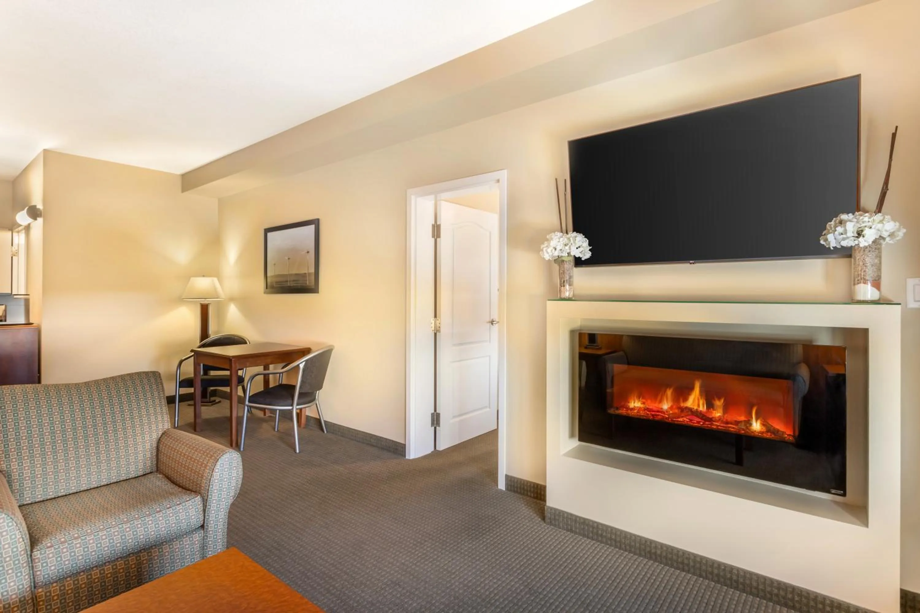 fireplace in Best Western Plus Service Inn & Suites