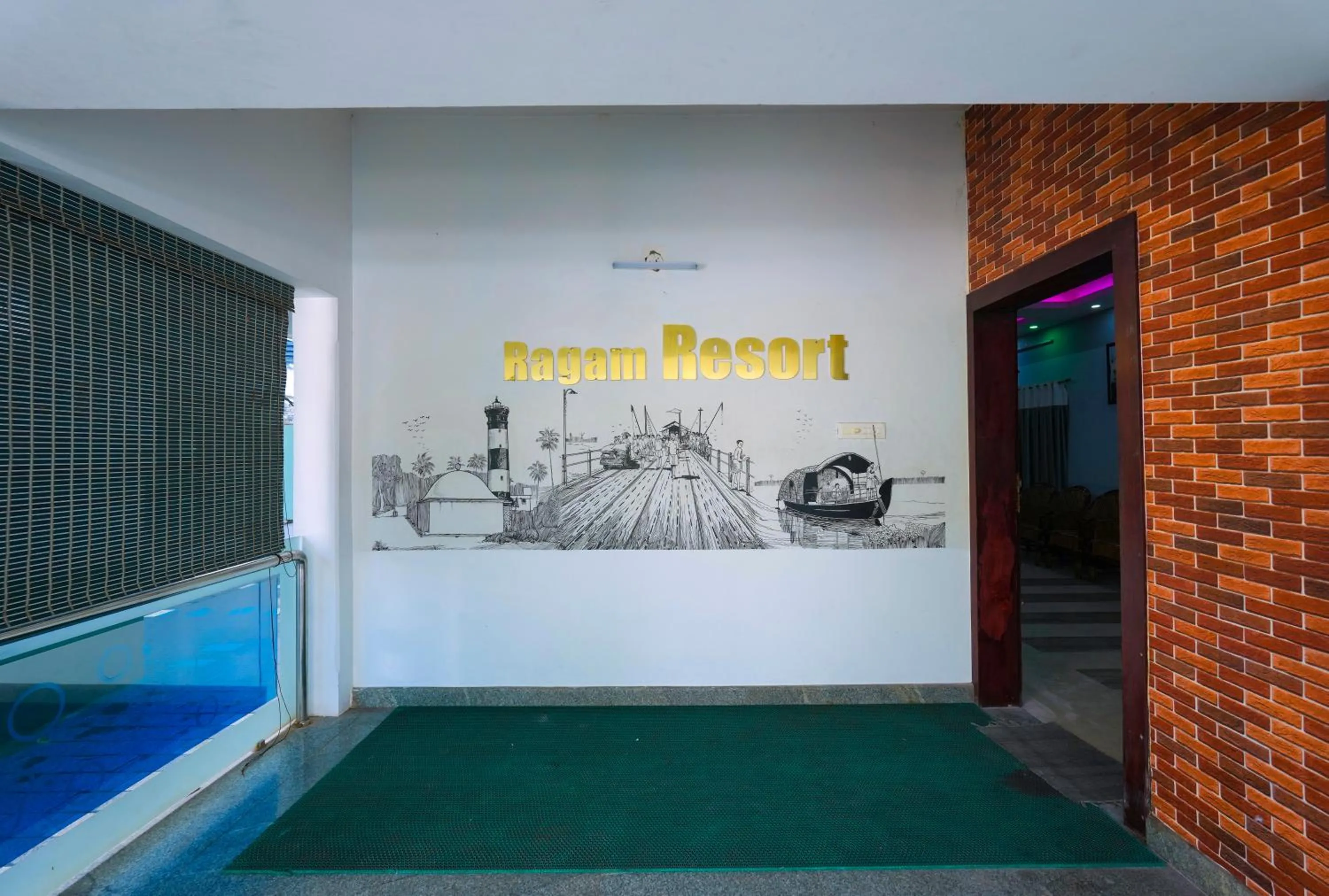 Text overlay in RAGAM RESORT