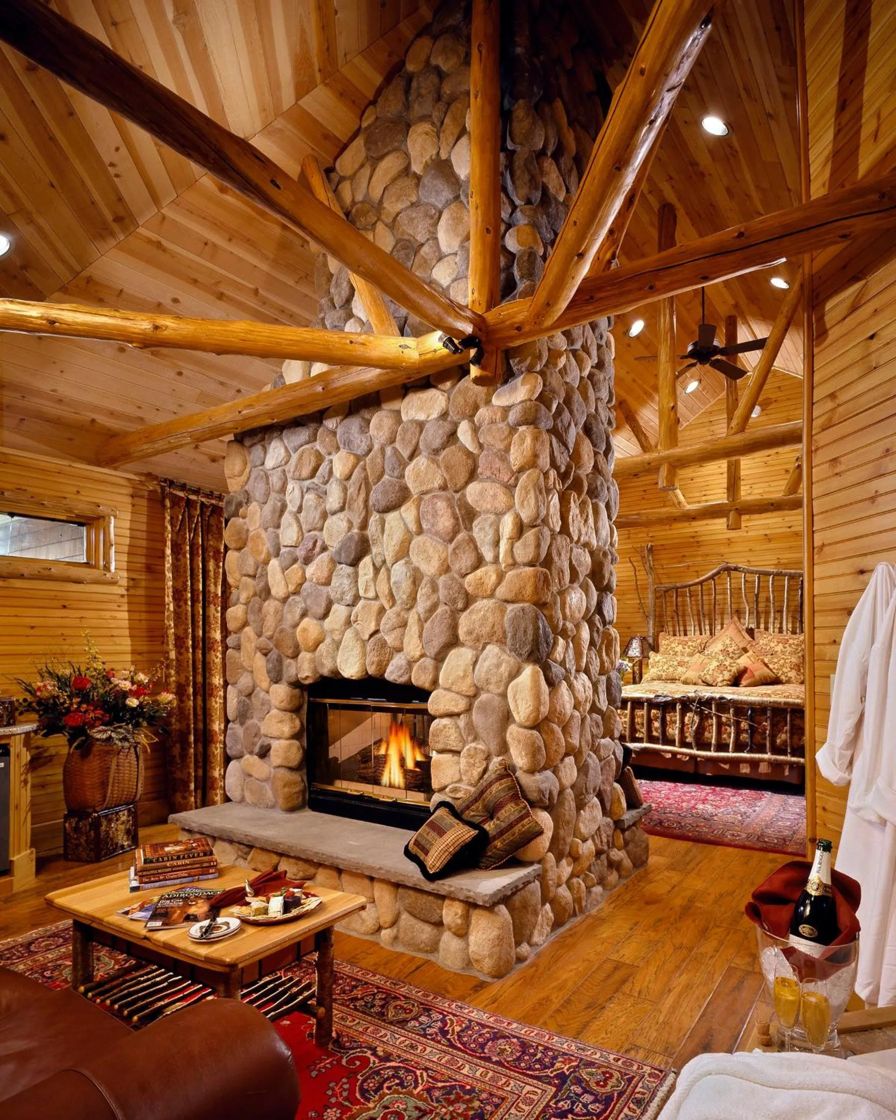 Bed in The Fern Lodge