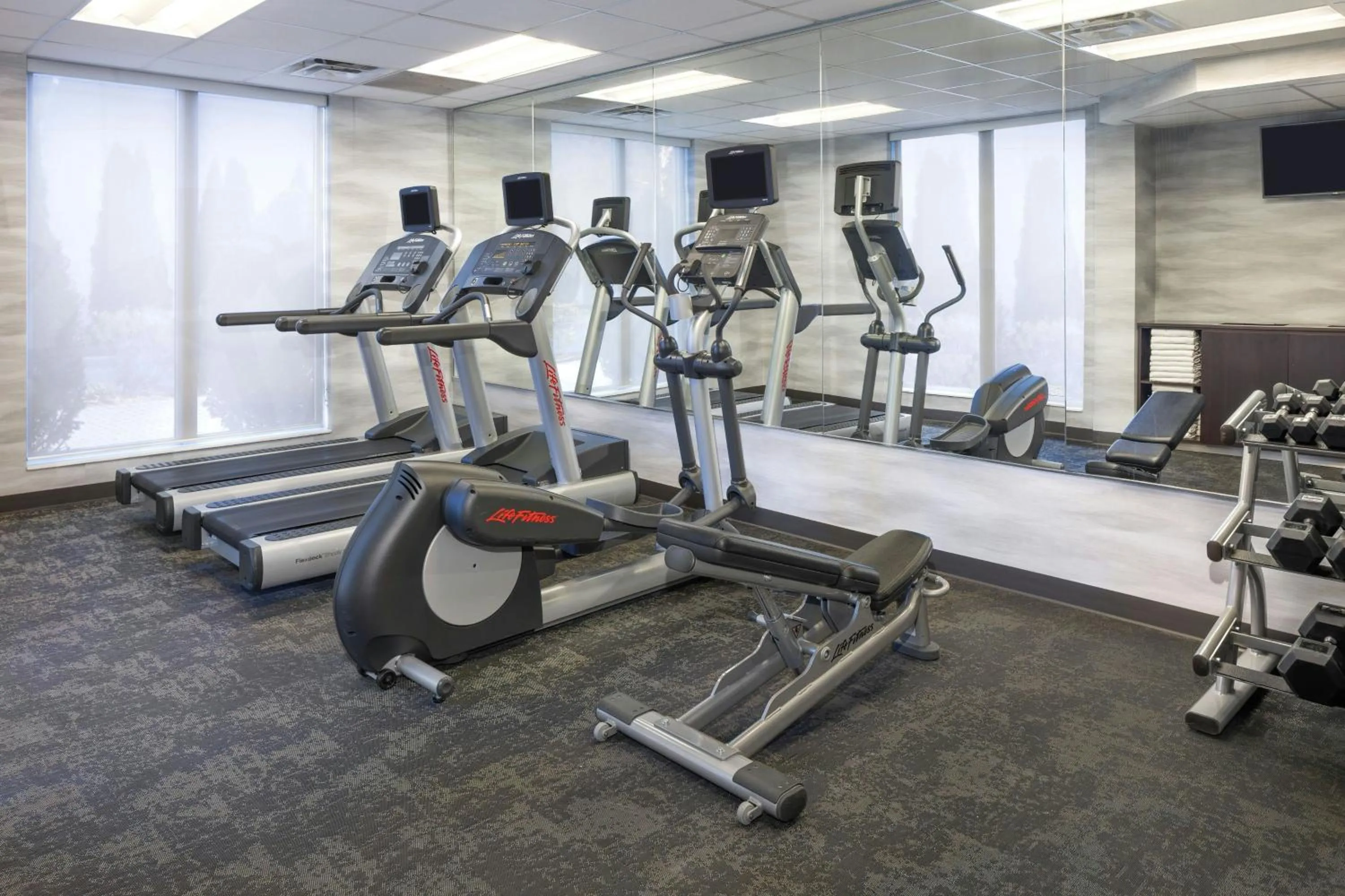 Fitness centre/facilities in Fairfield Inn & Suites by Marriott Springfield Northampton/Amherst