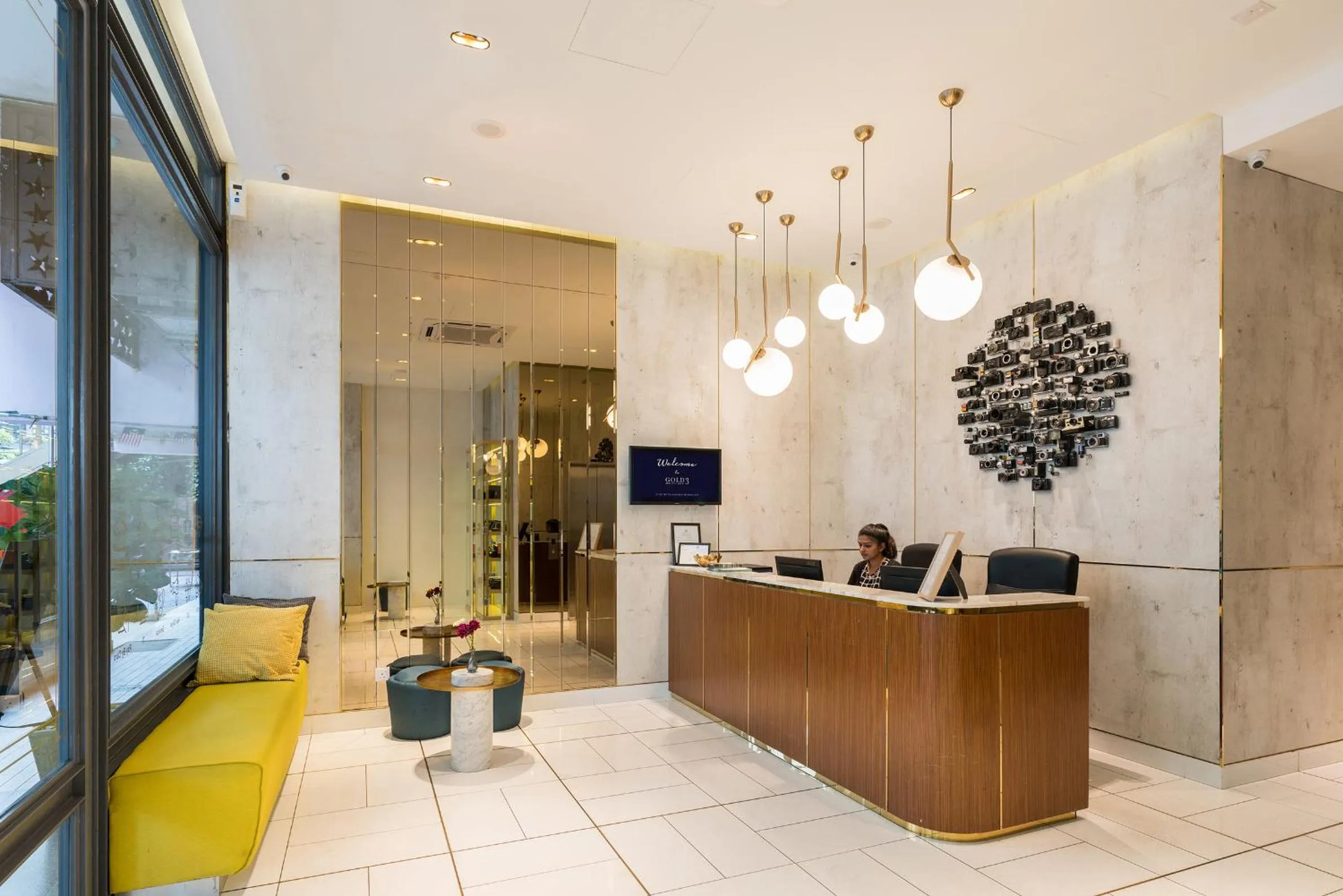 Lobby or reception in Gold3 Boutique Hotel