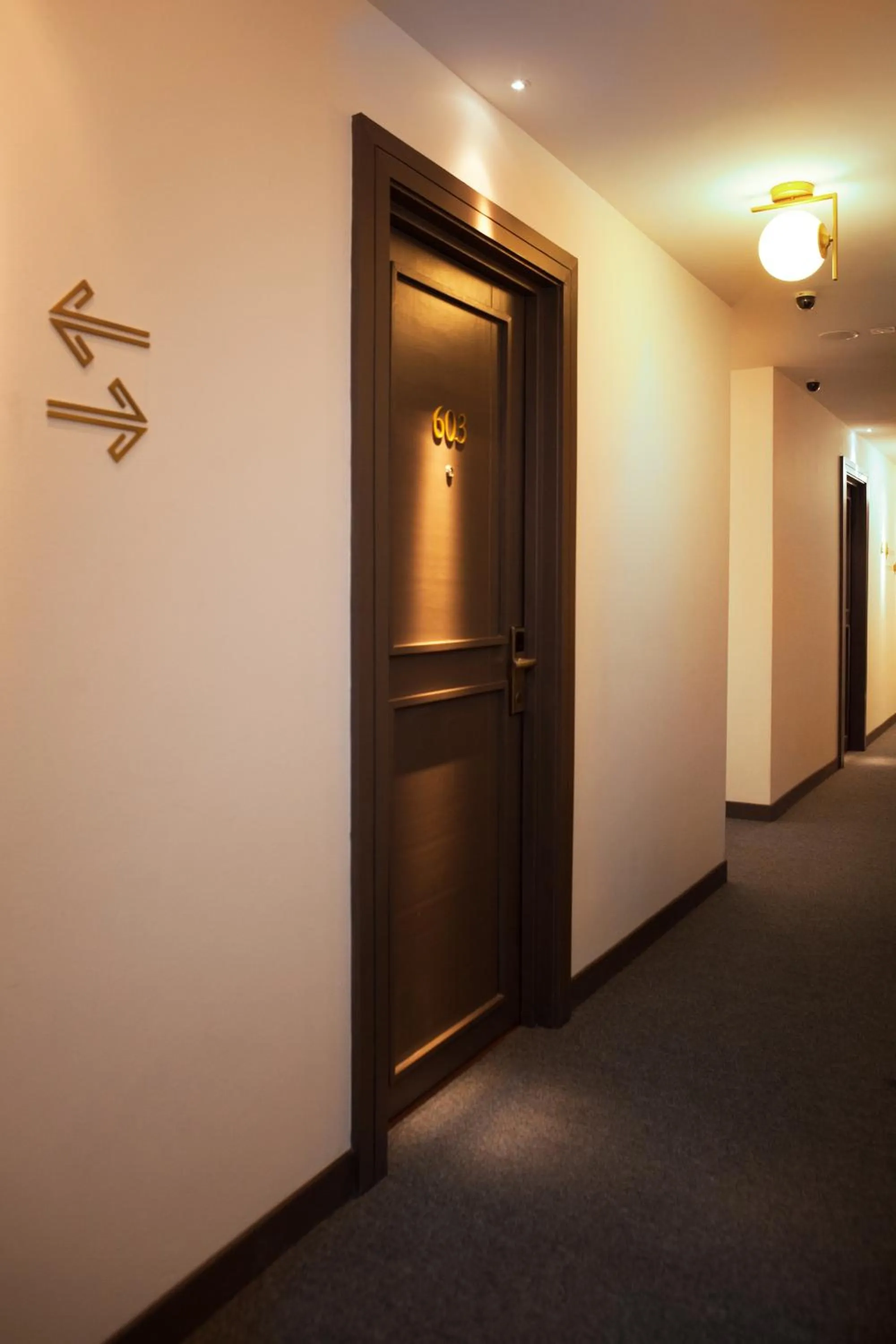 Decorative detail in Gold3 Boutique Hotel