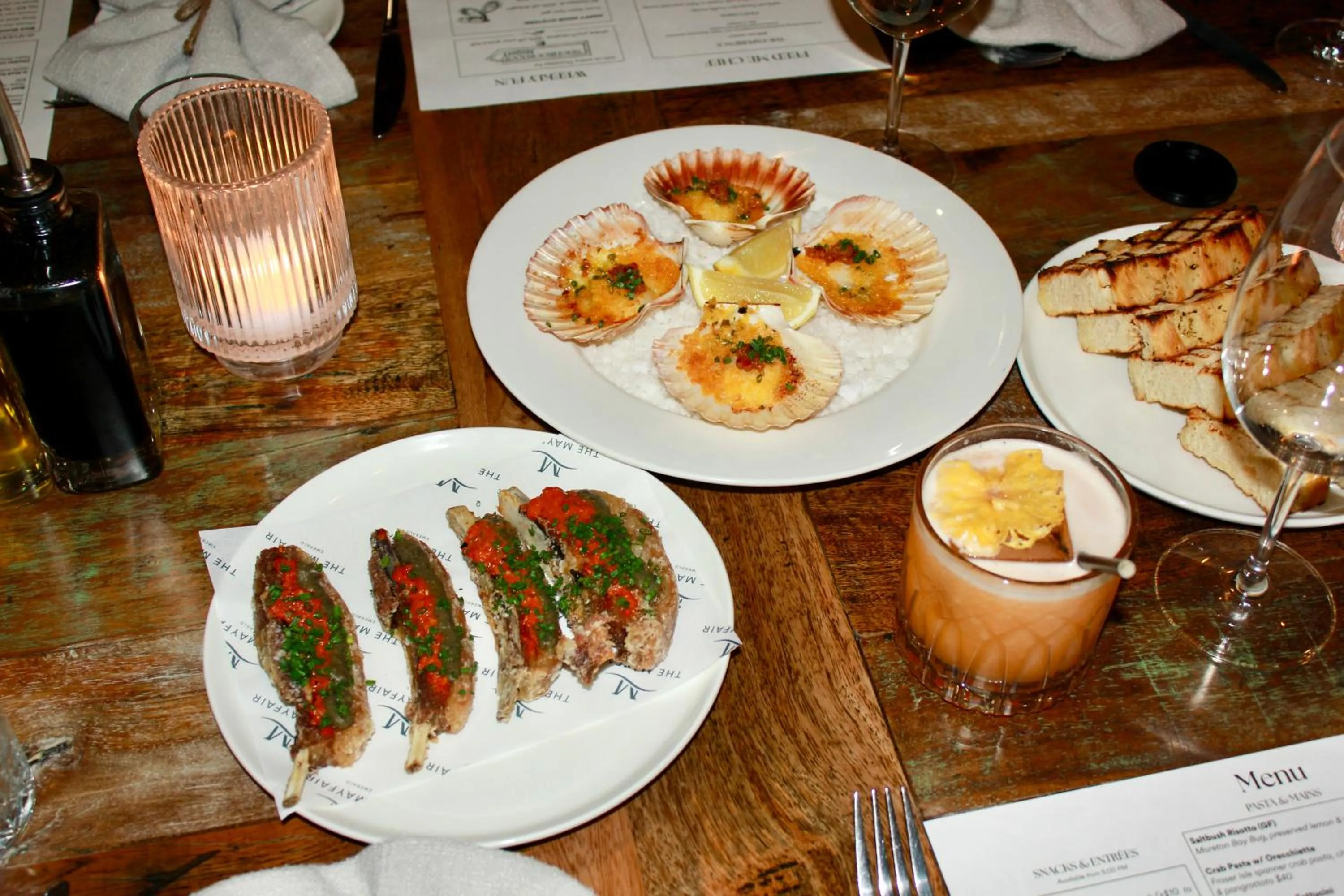 Food in The Mayfair Emerald