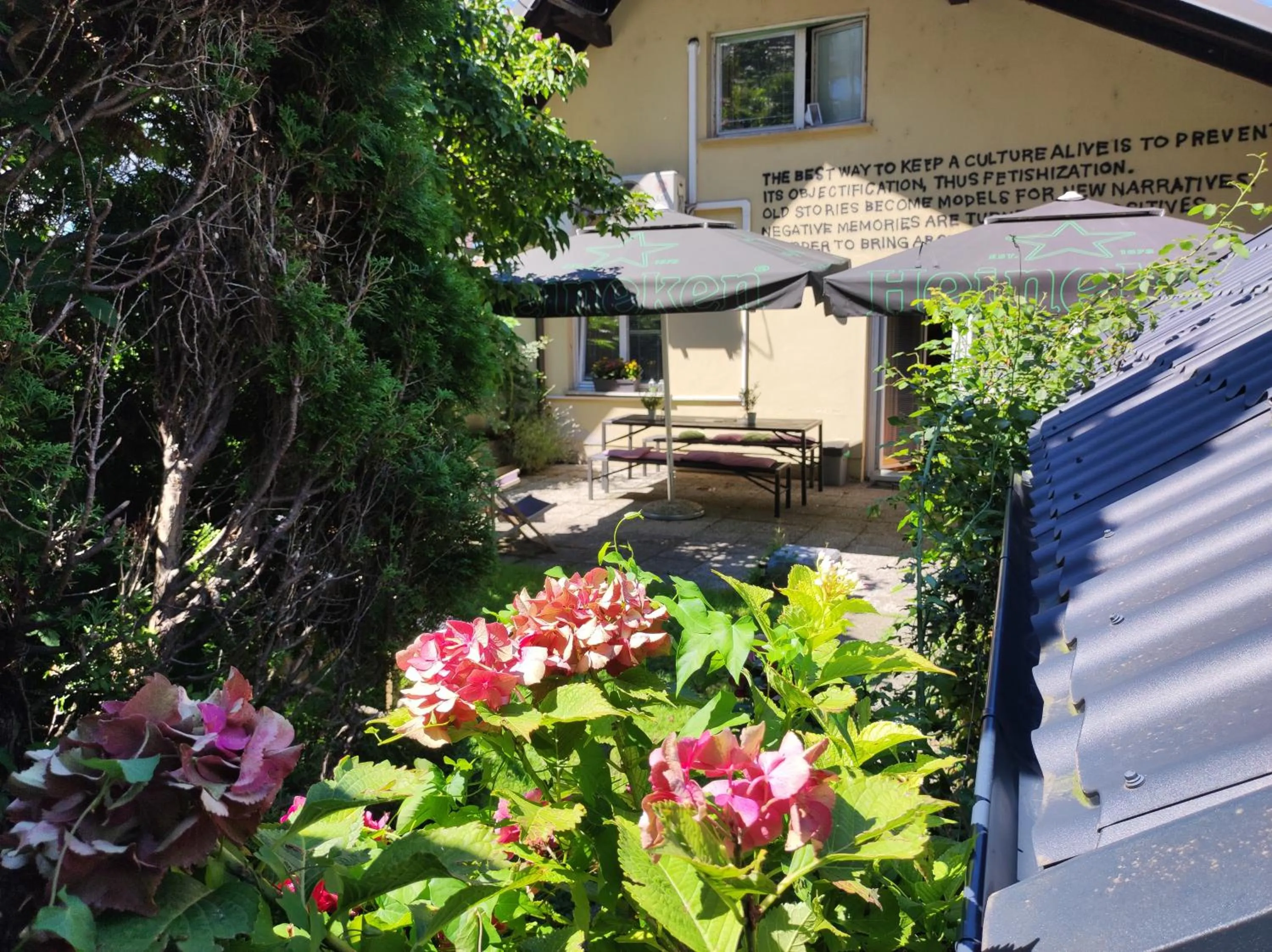 Balcony/Terrace in Sax Pub Hostel Ljubljana