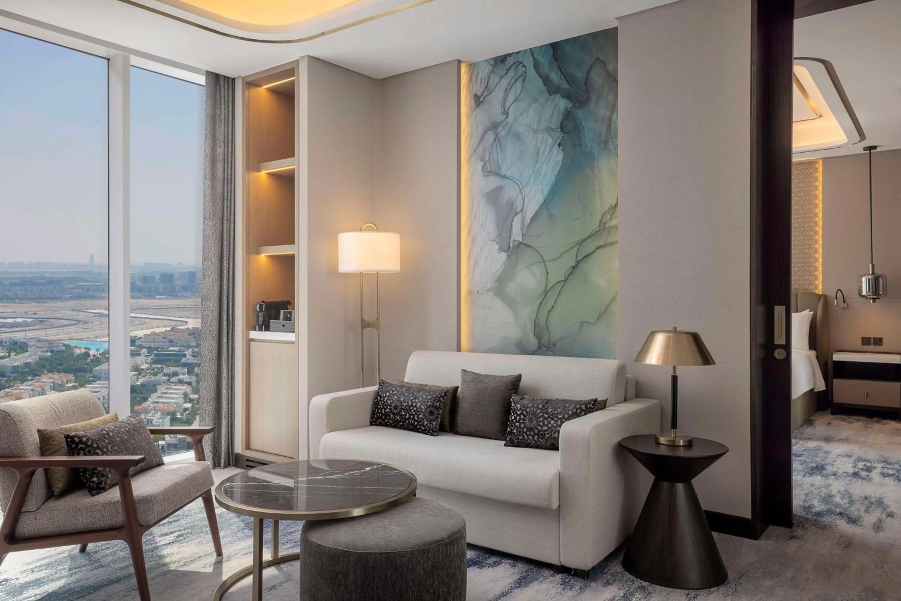 Living room in Embassy Suites By Hilton Dubai Business Bay