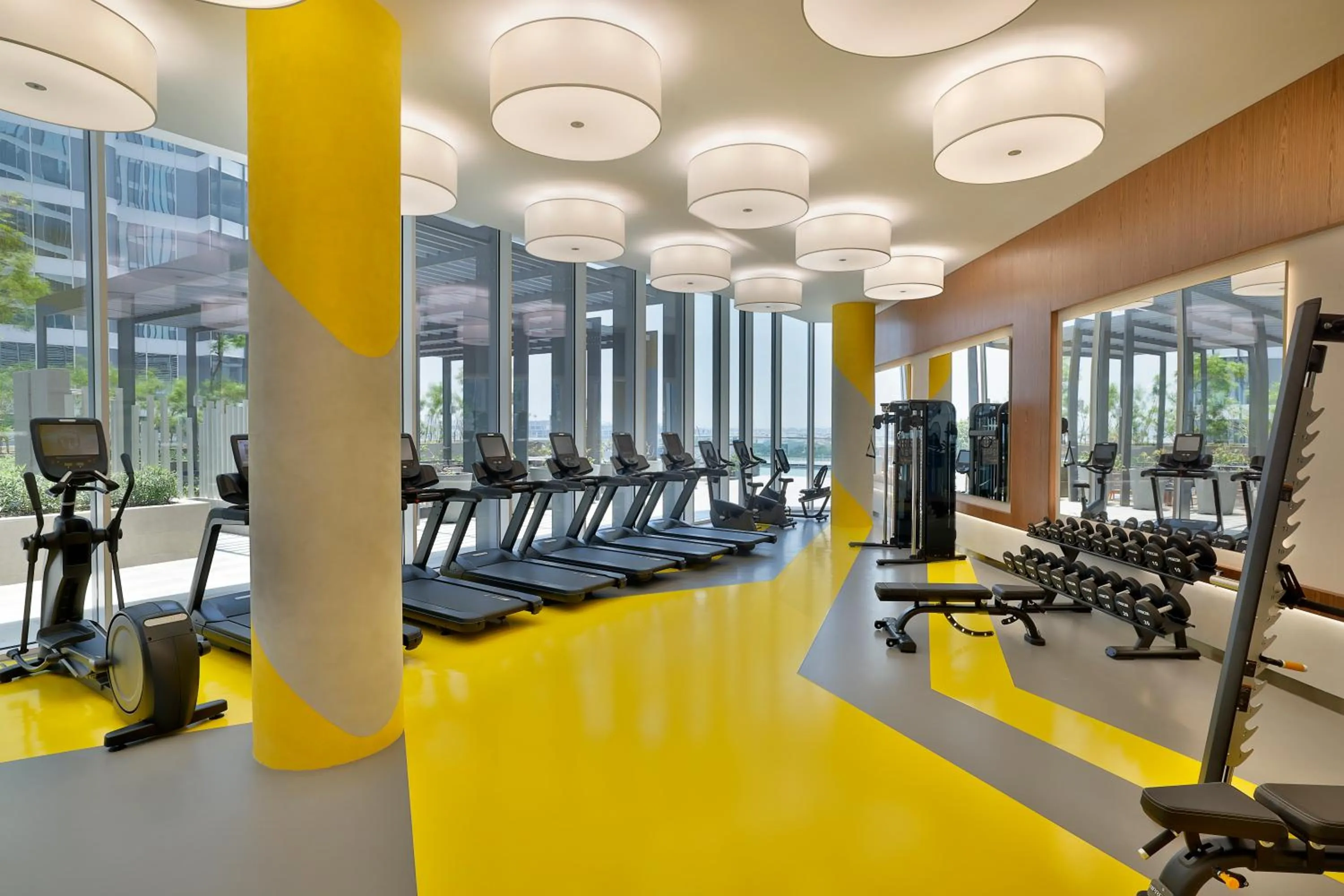Fitness centre/facilities in Hilton Garden Inn Dubai Business Bay