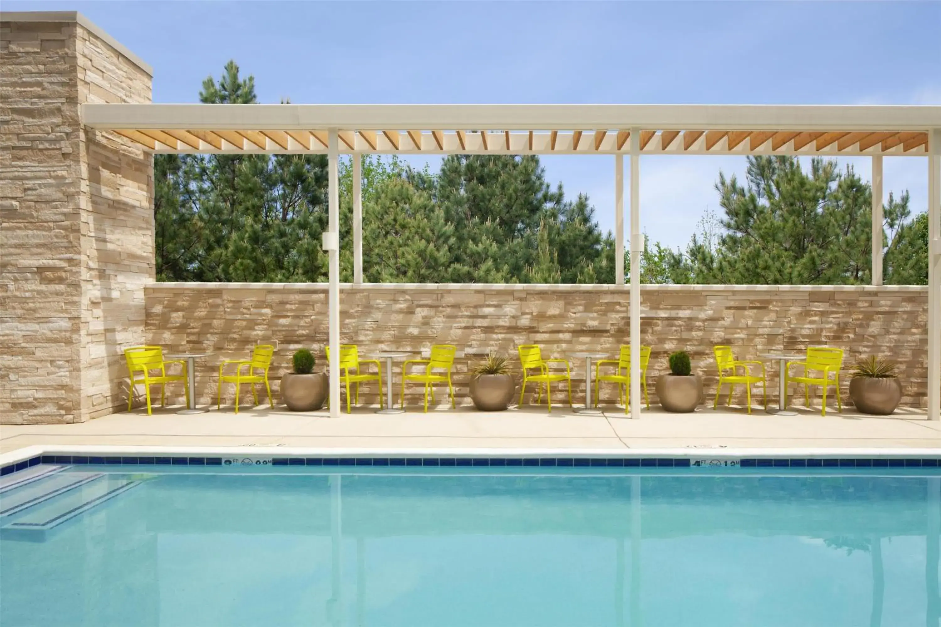 Pool view in Home2 Suites By Hilton Jackson Pool view in Home2 Suites By Hilton Jackson