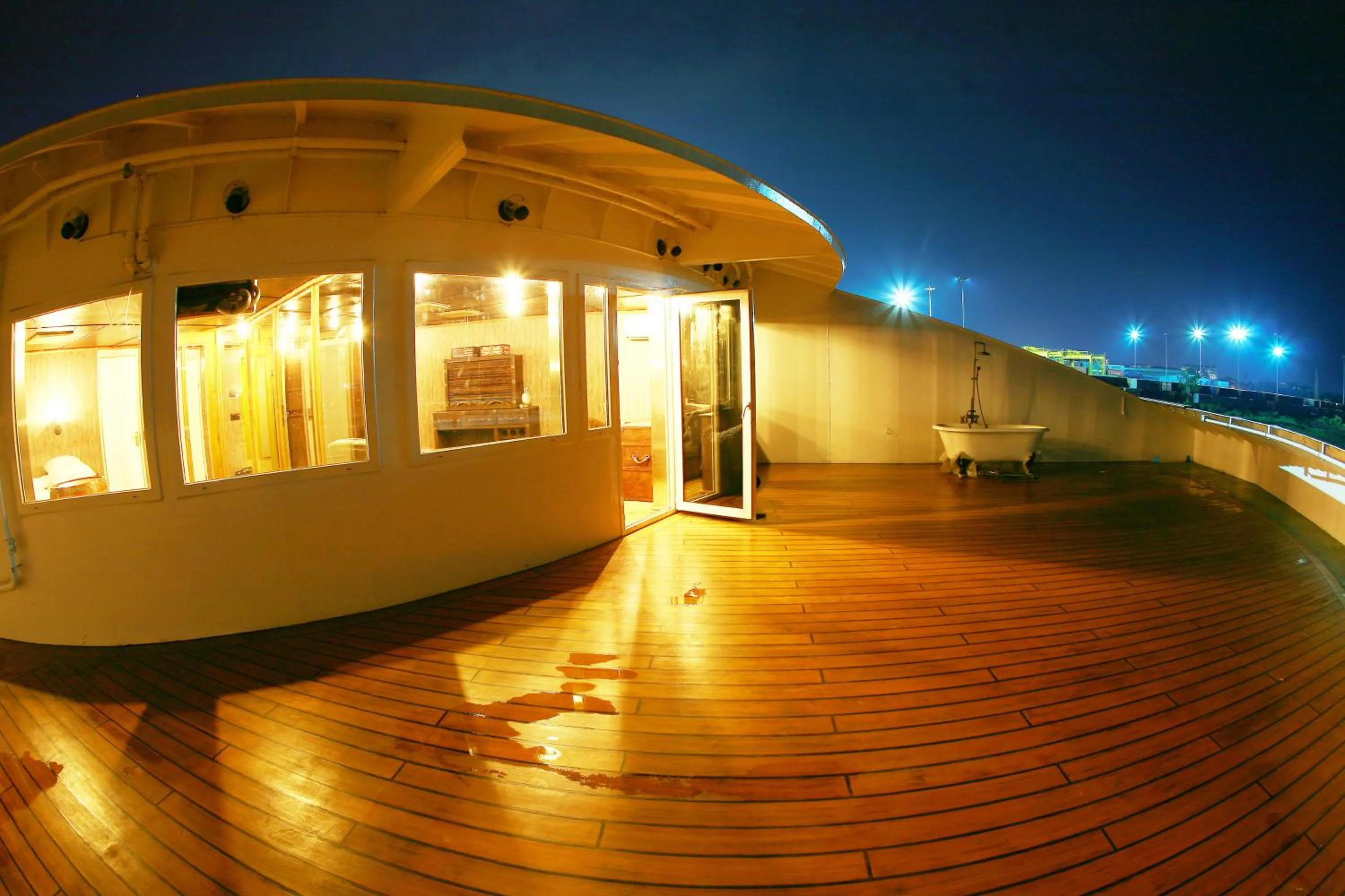 River view in Vintage Luxury Yacht Hotel