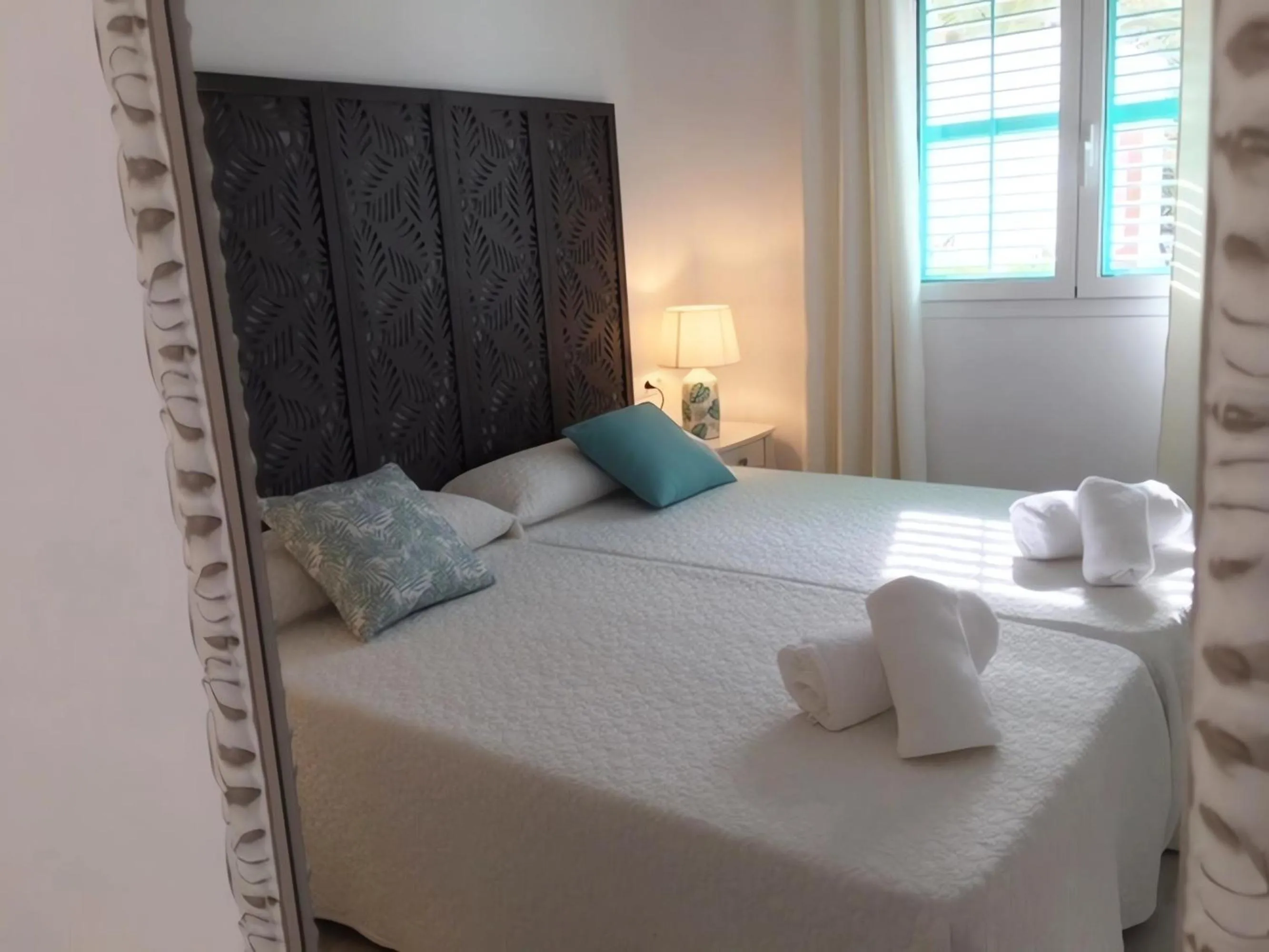 Bed in Apartamentos Roca Plana - Formentera Break
