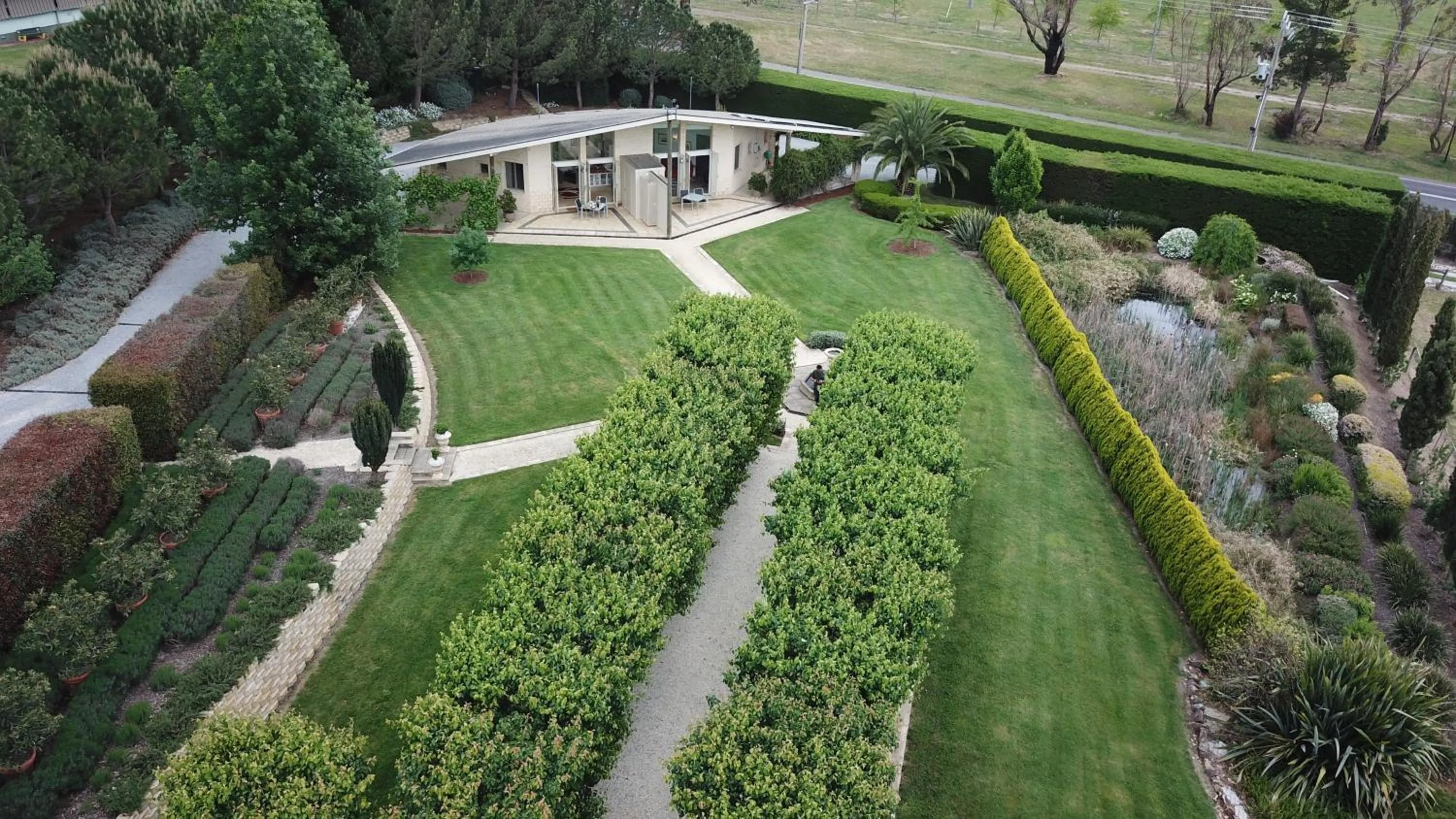 Bird's-eye View in The Gatehouse at Villa Raedward