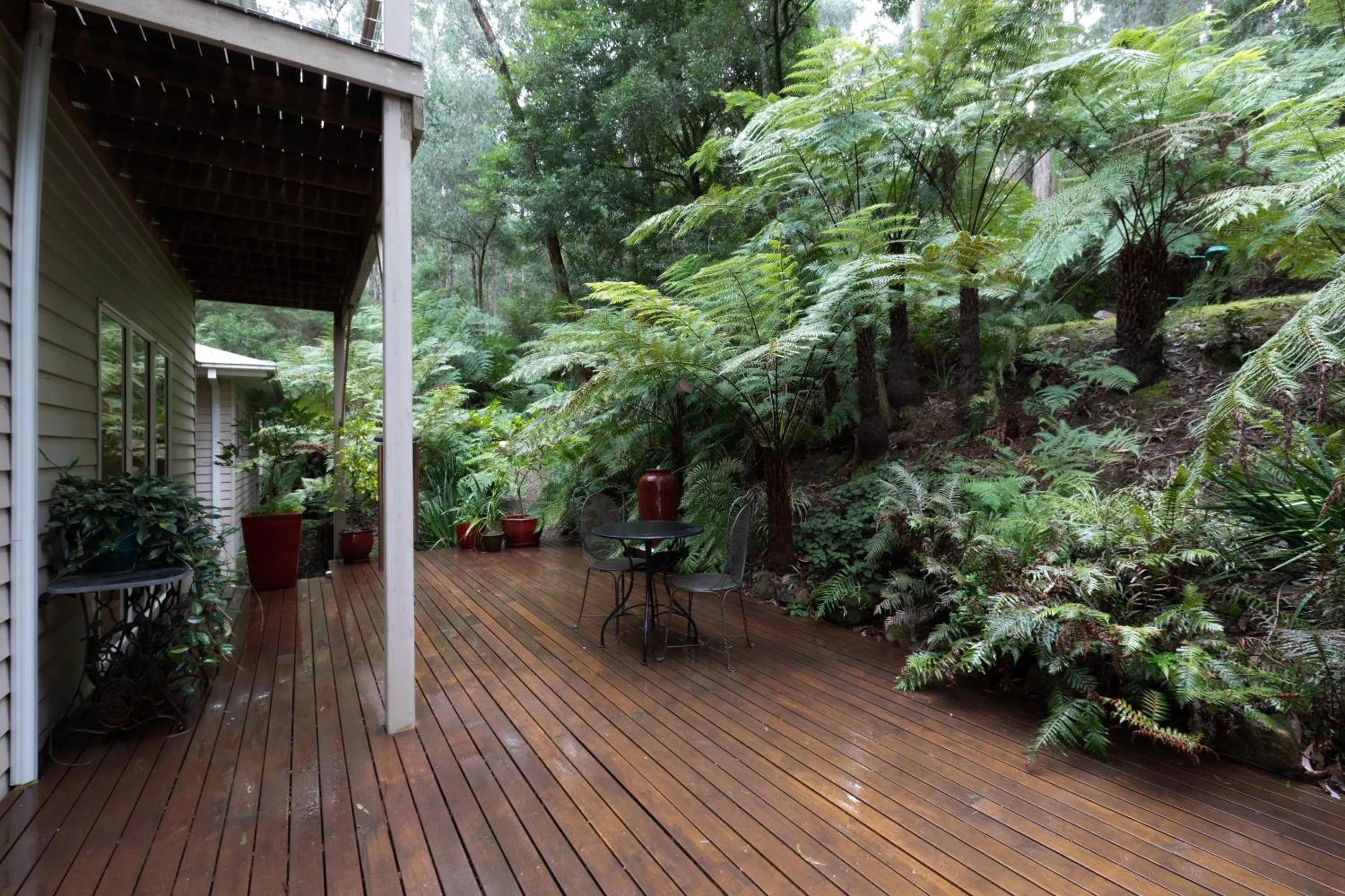 Balcony/Terrace in Myers Creek Cascades Luxury Cottages