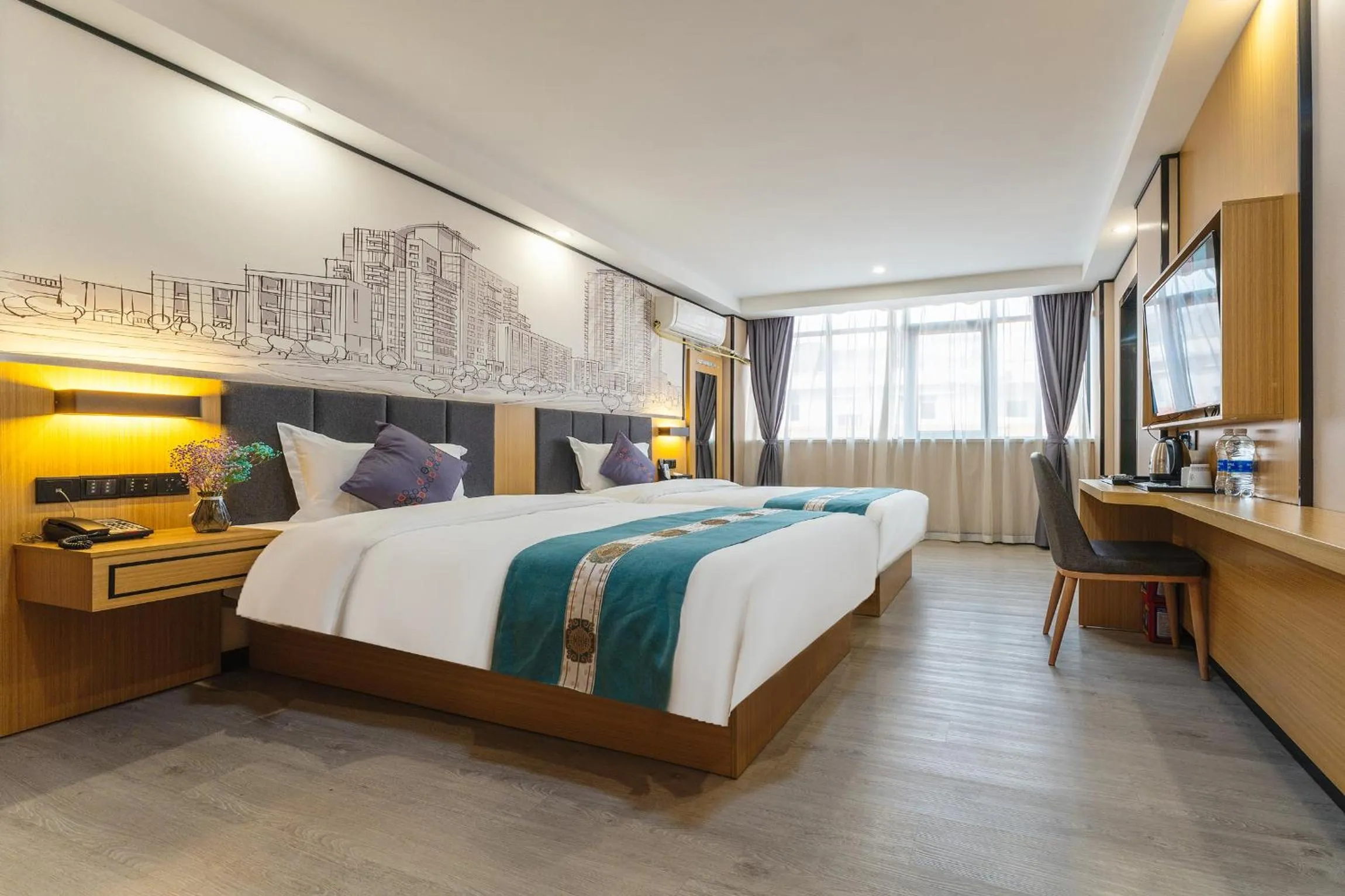 Photo of the whole room, Bed in Amemouillage Inn - Guangzhou Railway Station Xicun Metro Station