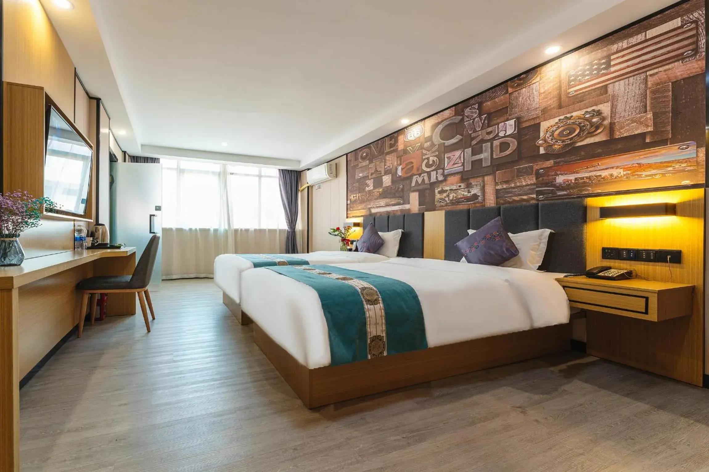 Deluxe Twin Room - single occupancy in Amemouillage Inn - Guangzhou Railway Station Xicun Metro Station Deluxe Twin Room - single occupancy in Amemouillage Inn - Guangzhou Railway Station Xicun Metro Station