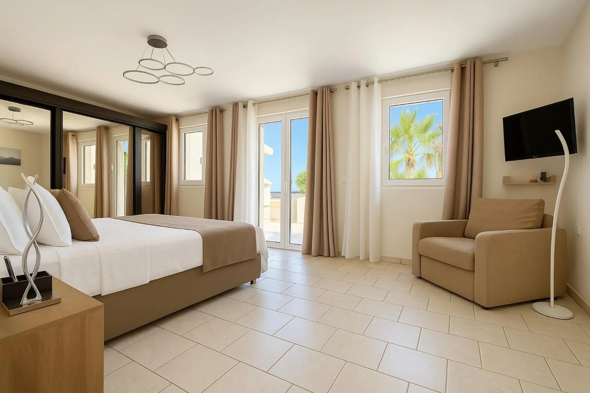 Bedroom, Bed in Villa Small Paradise private pool, jacuzzi, BBQ, complete privacy