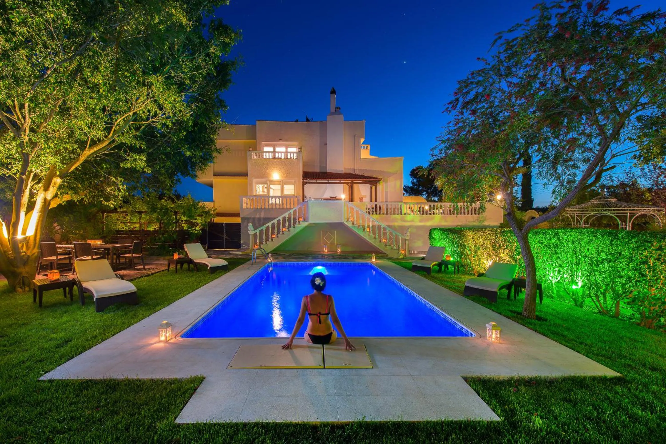 Night in Villa Small Paradise private pool, jacuzzi, BBQ, complete privacy