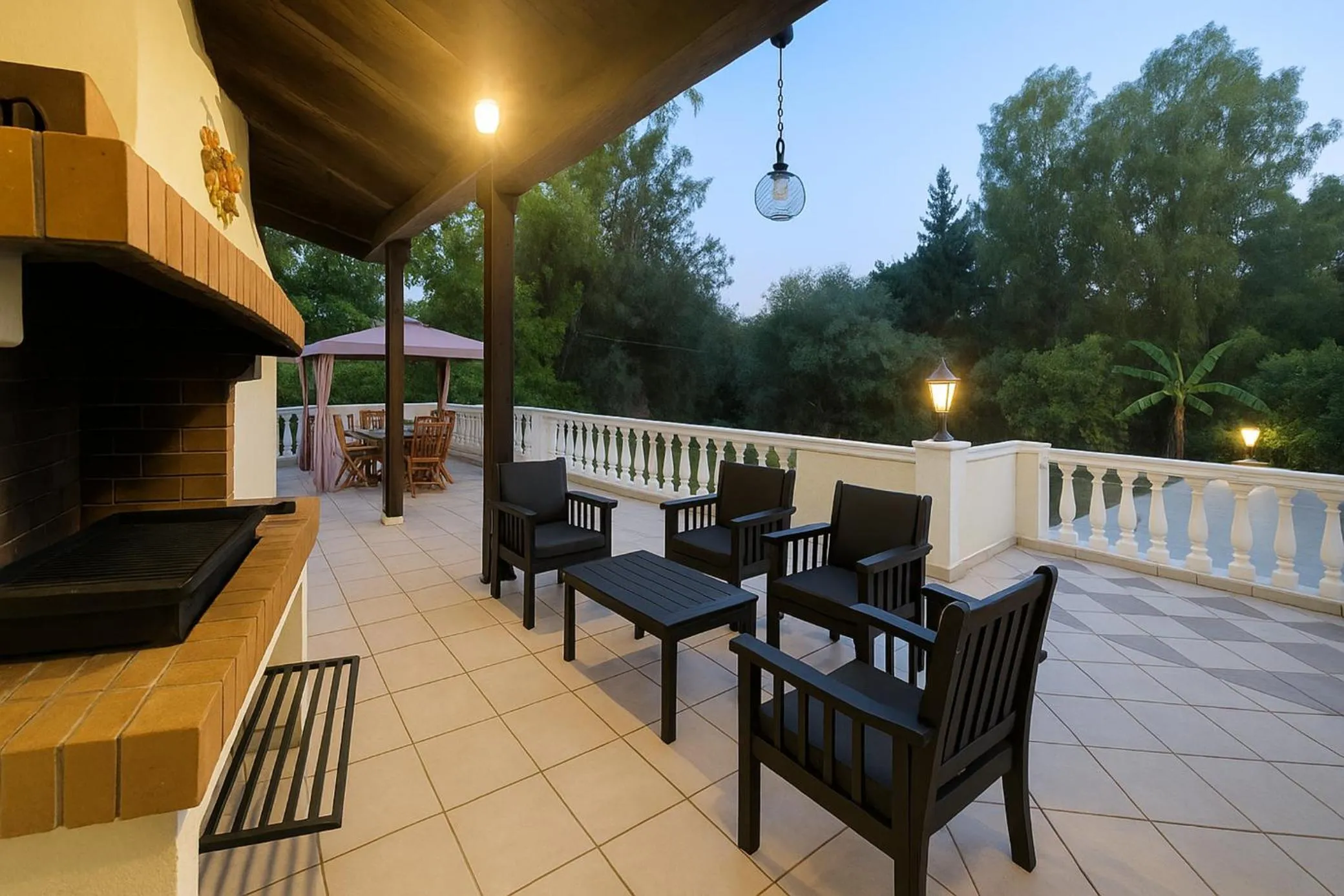 BBQ facilities in Villa Small Paradise private pool, jacuzzi, BBQ, complete privacy