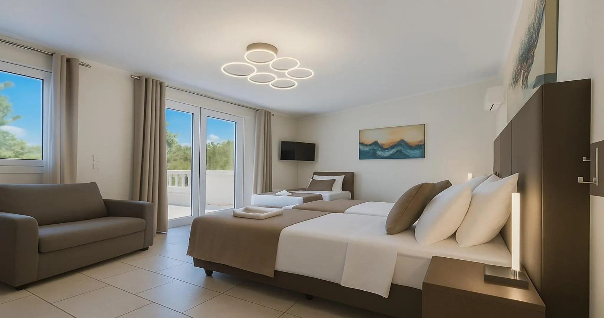 Bedroom, Bed in Villa Small Paradise private pool, jacuzzi, BBQ, complete privacy