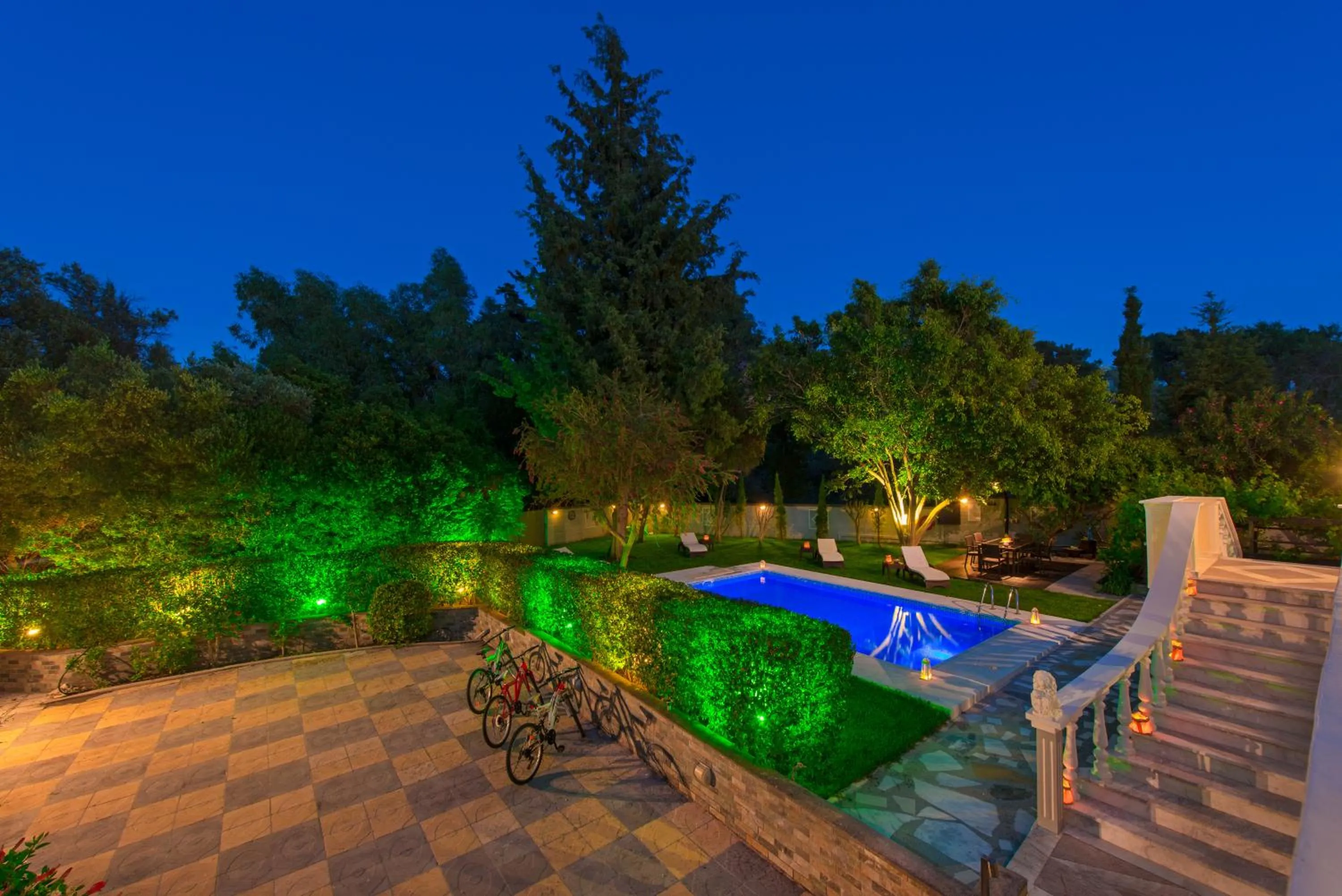 Pool view in Villa Small Paradise private pool, jacuzzi, BBQ, complete privacy