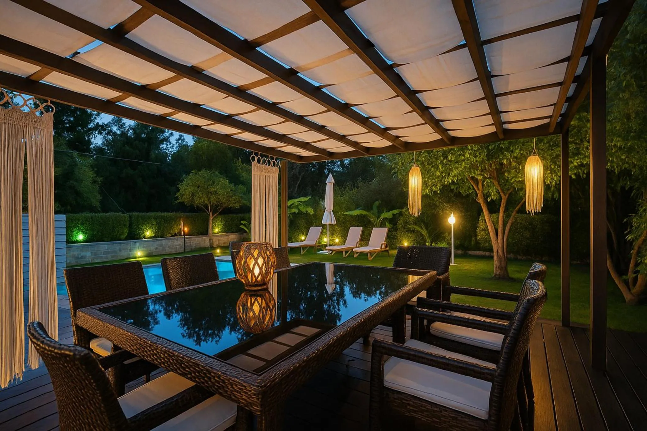 Garden in Villa Small Paradise private pool, jacuzzi, BBQ, complete privacy