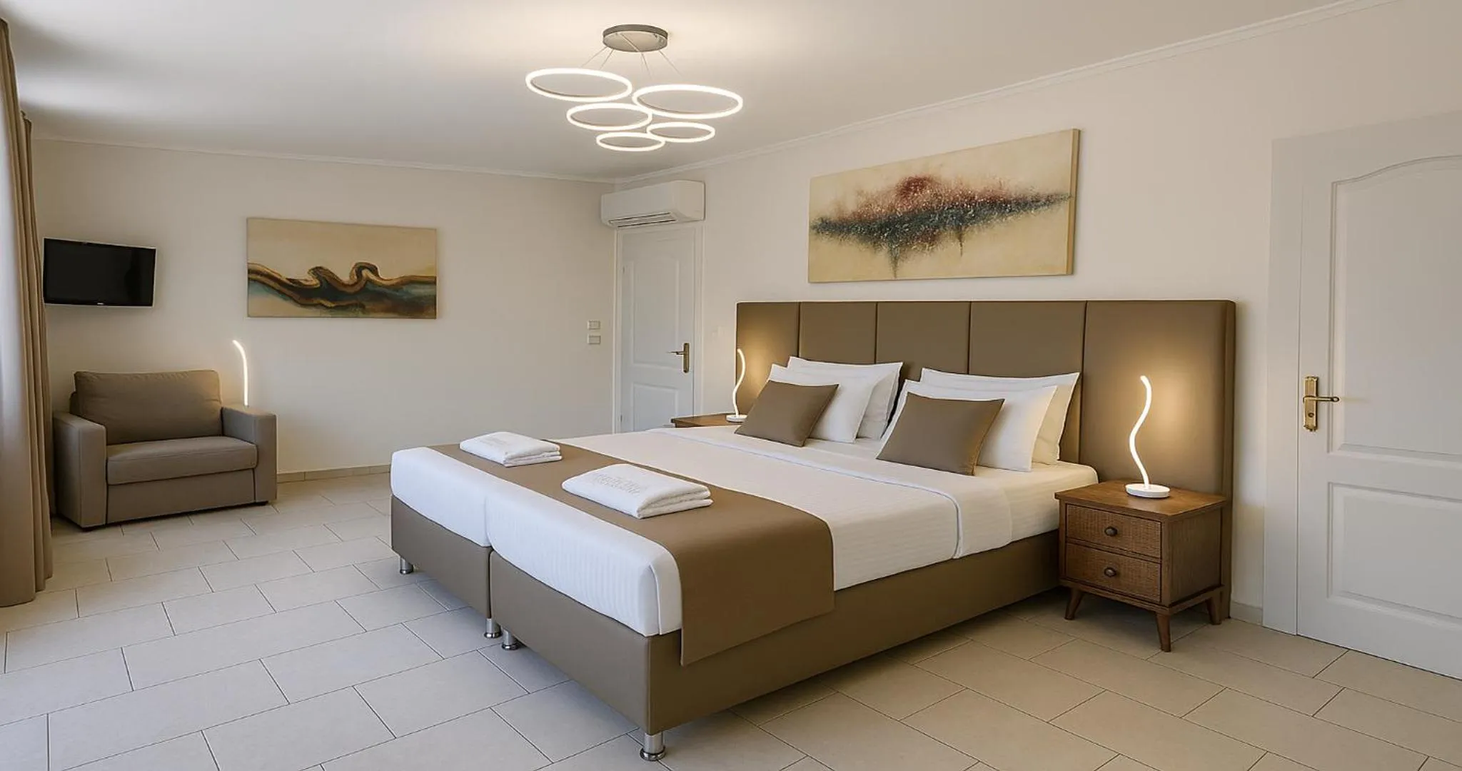 Bedroom, Bed in Villa Small Paradise private pool, jacuzzi, BBQ, complete privacy