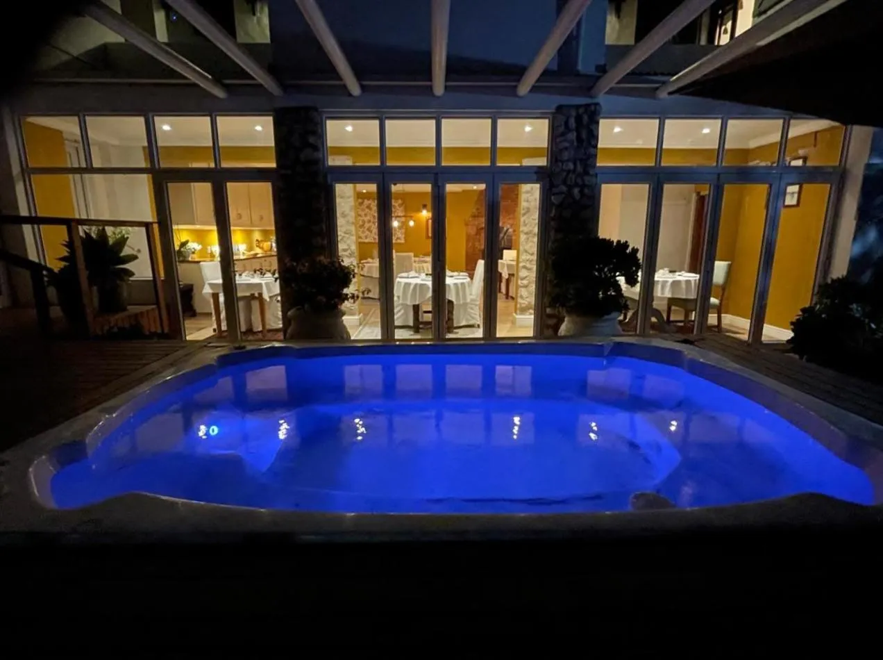 Pool view in Paternoster Manor