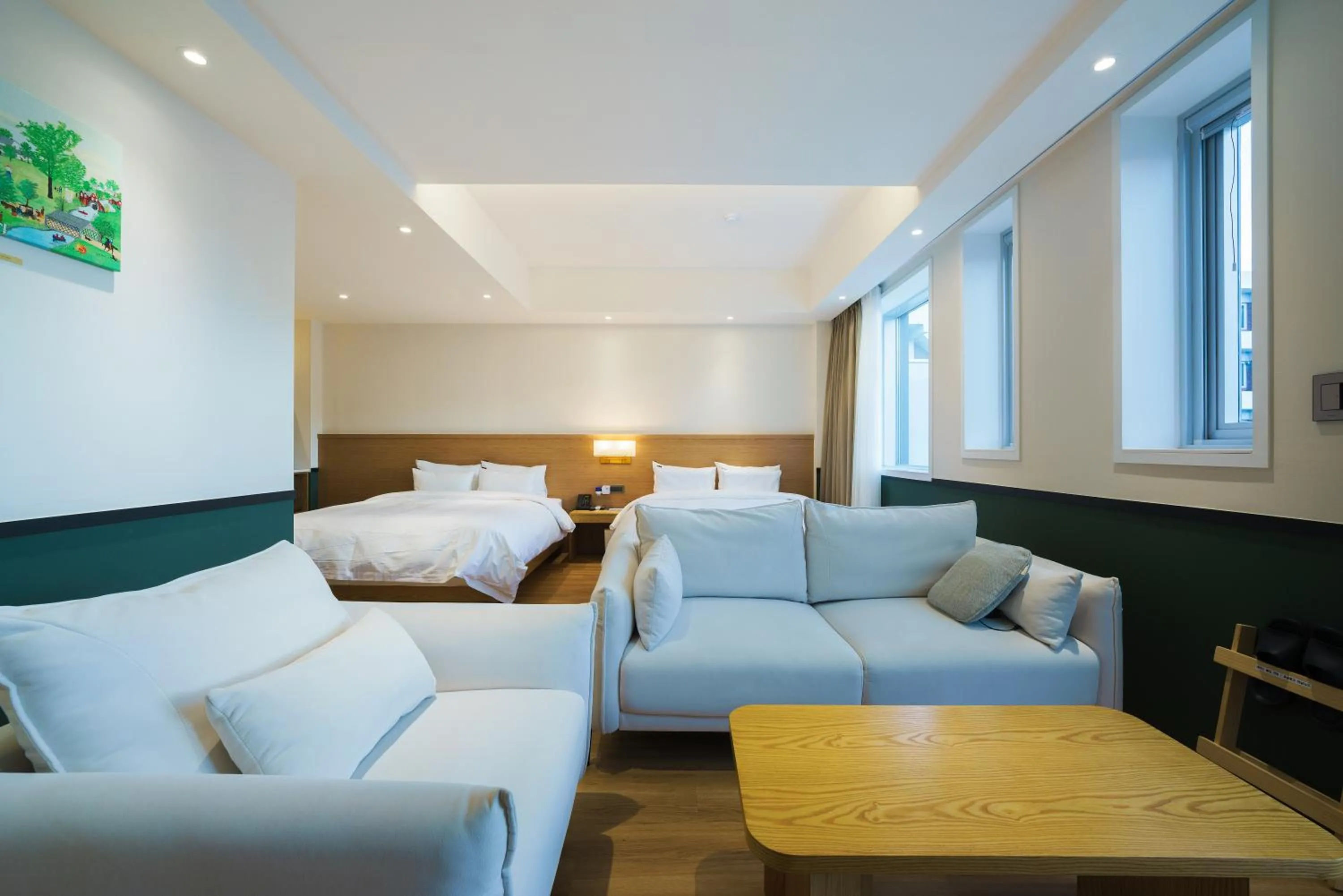 Seating area, Bed in Gran Hotel