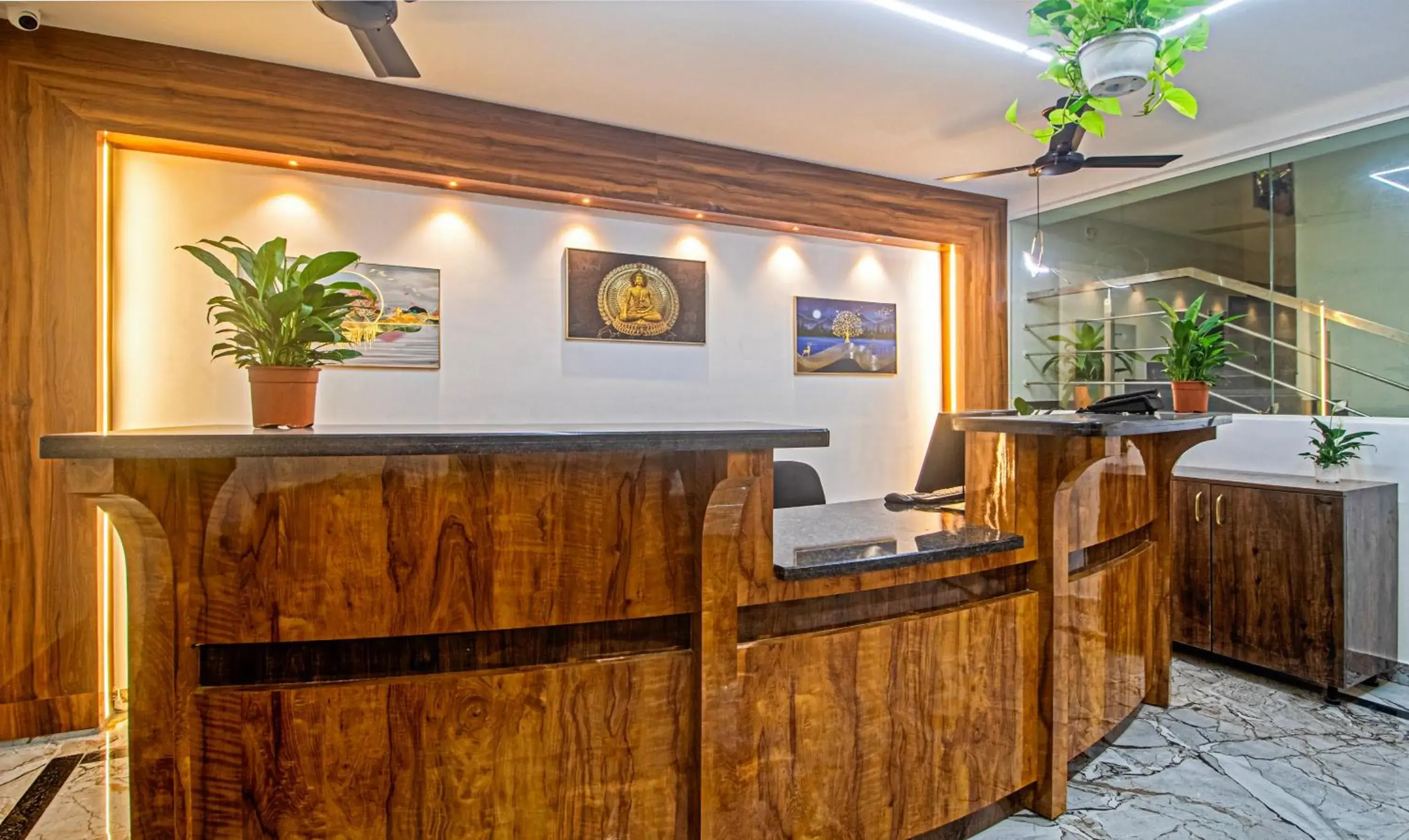 Lobby or reception in Treebo Navya The Park Lobby or reception in Treebo Navya The Park