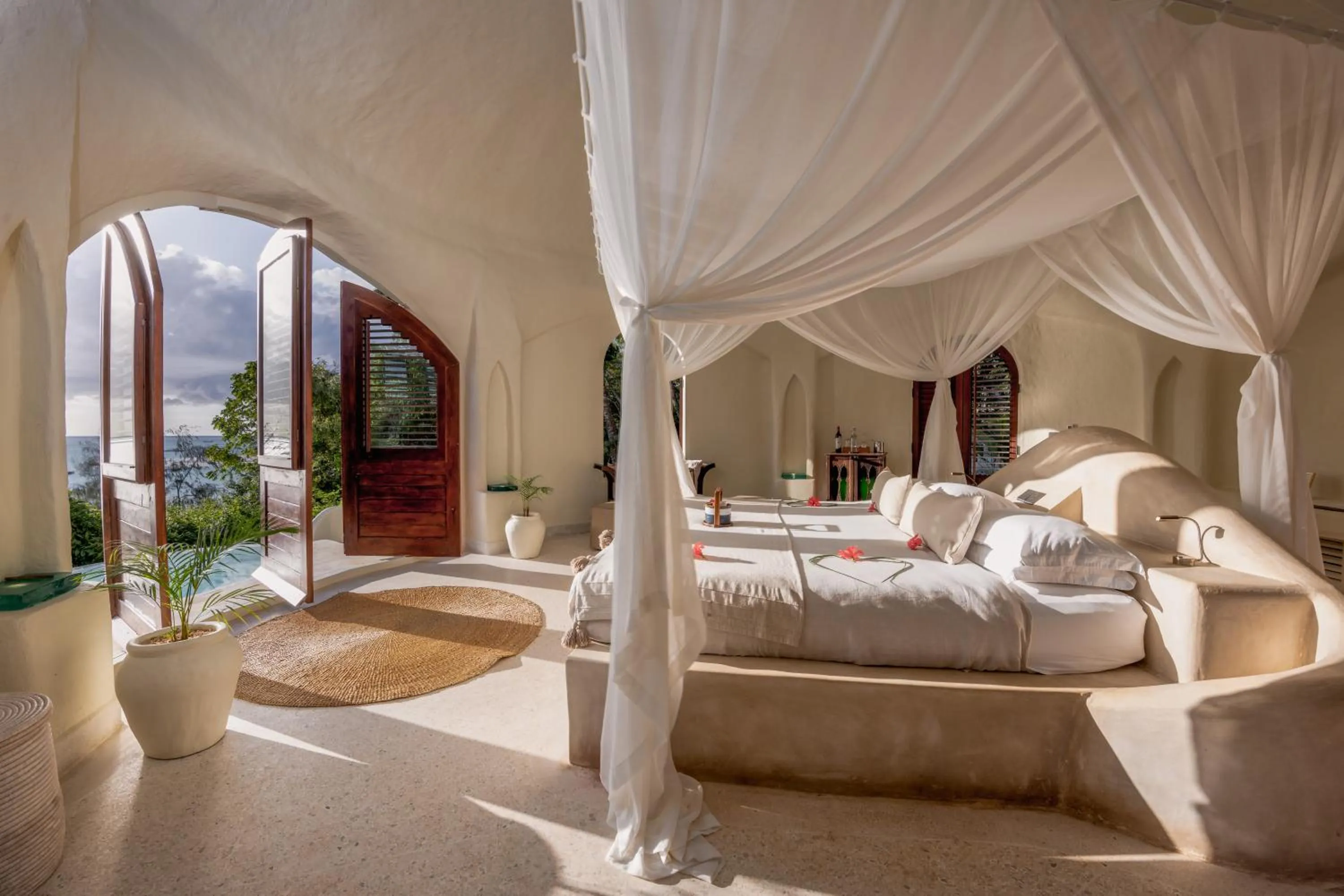 View (from property/room), Bed in Kilindi Zanzibar