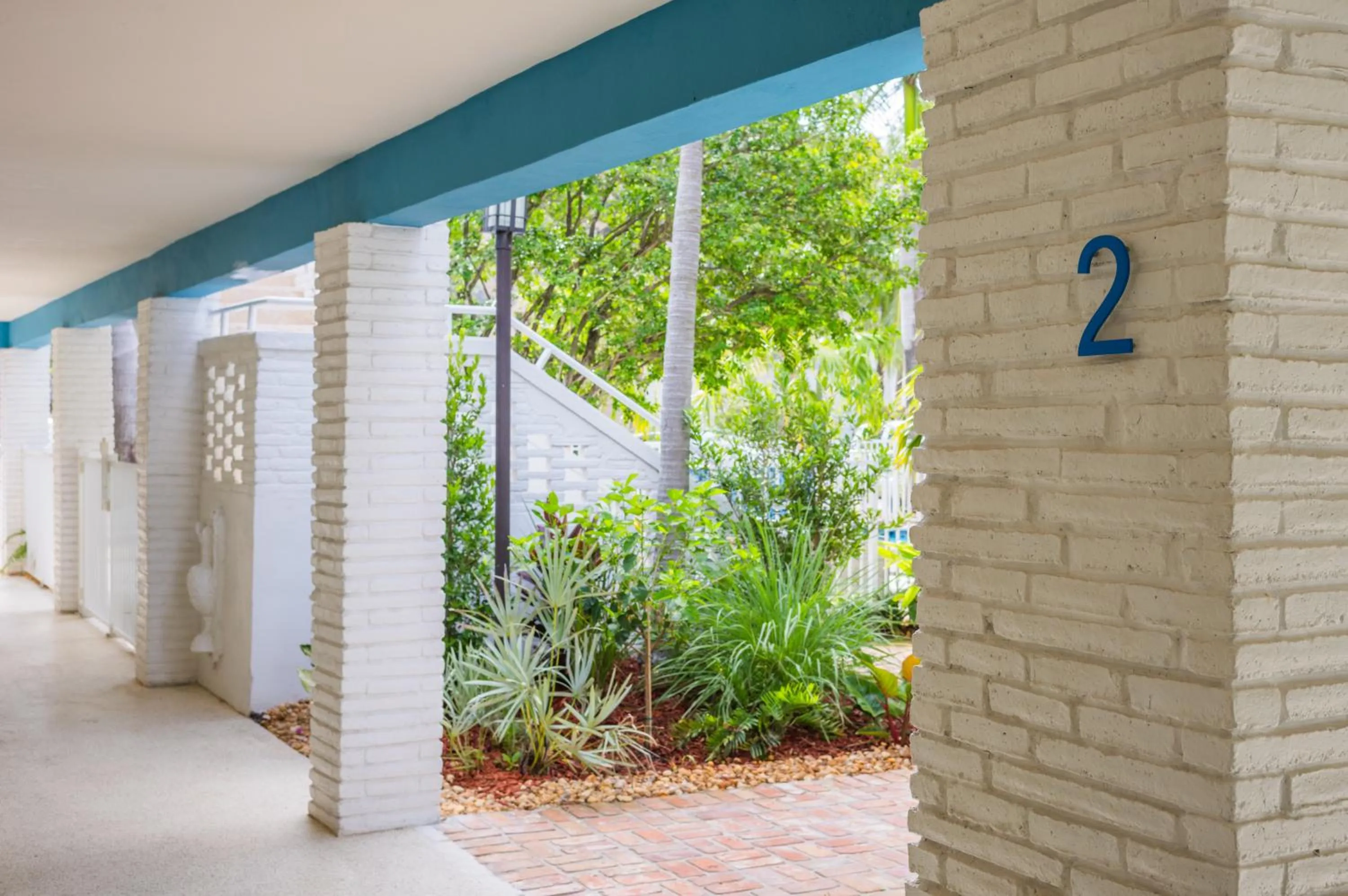 Garden view in Seaside Villas