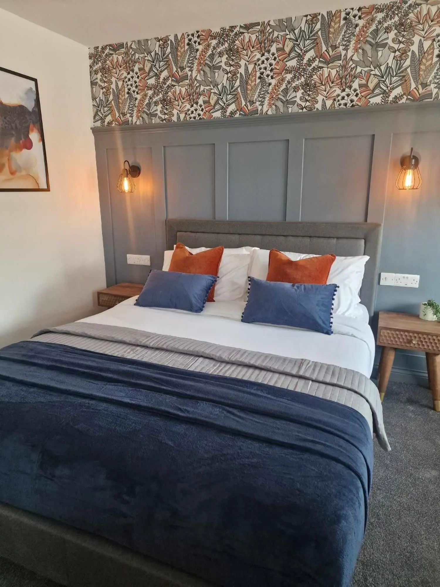 Bed in The Coastal Hideaway