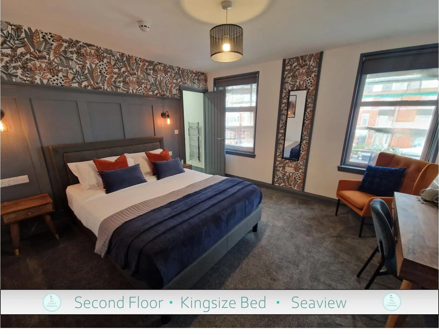 Bed in The Coastal Hideaway