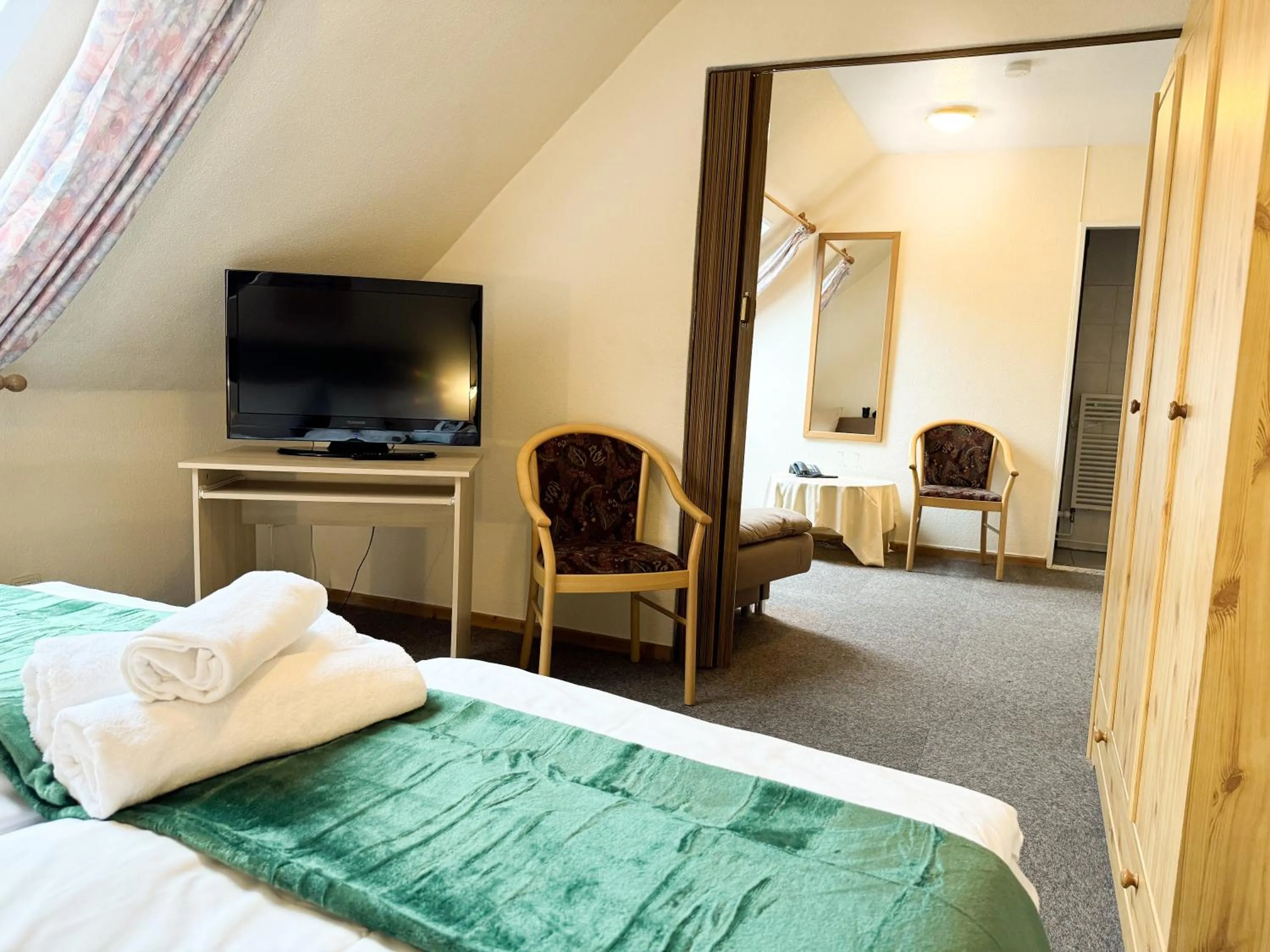 Bed in Hotel Restaurant Graber