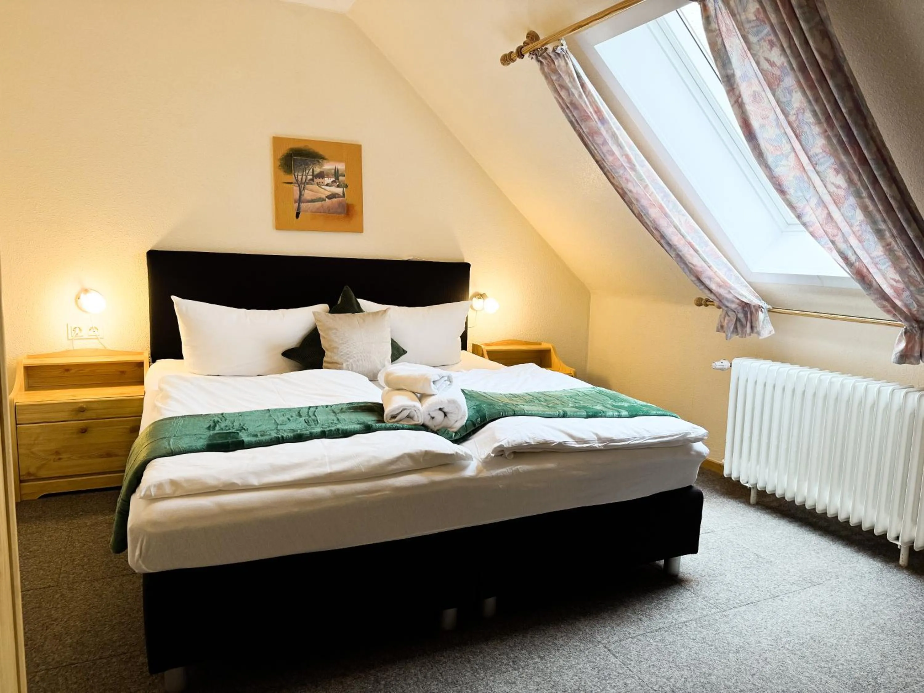 Bed in Hotel Restaurant Graber