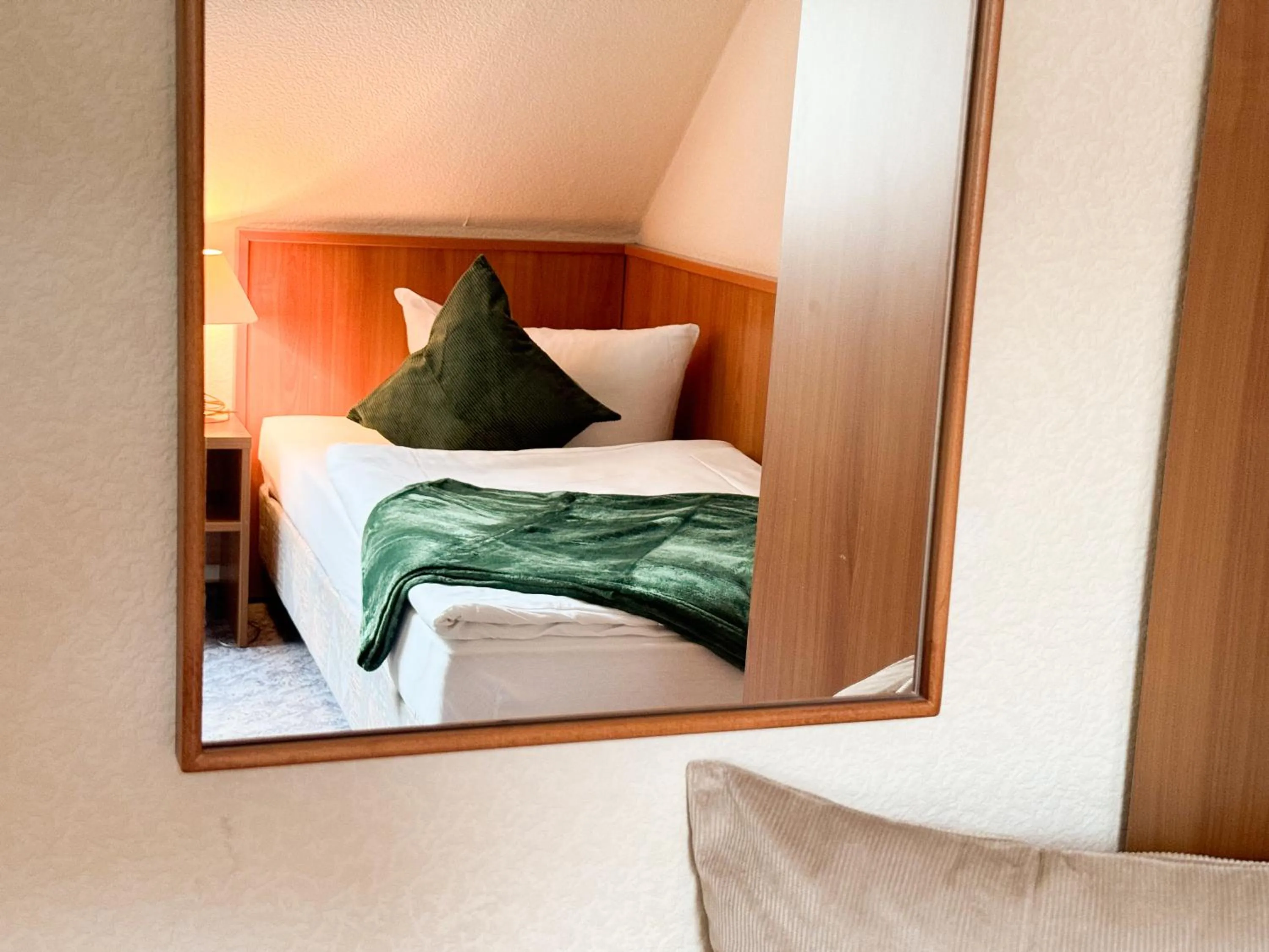 Bed in Hotel Restaurant Graber